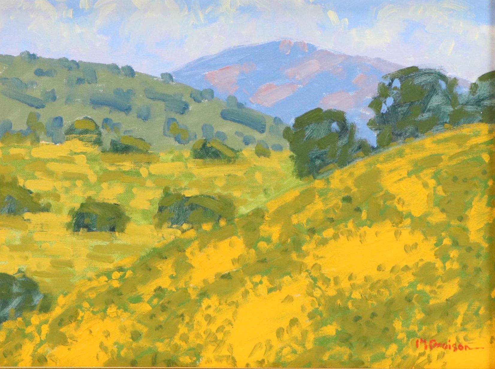 Marc A. Graison Landscape Oil Painting "Valley Oaks," 2024