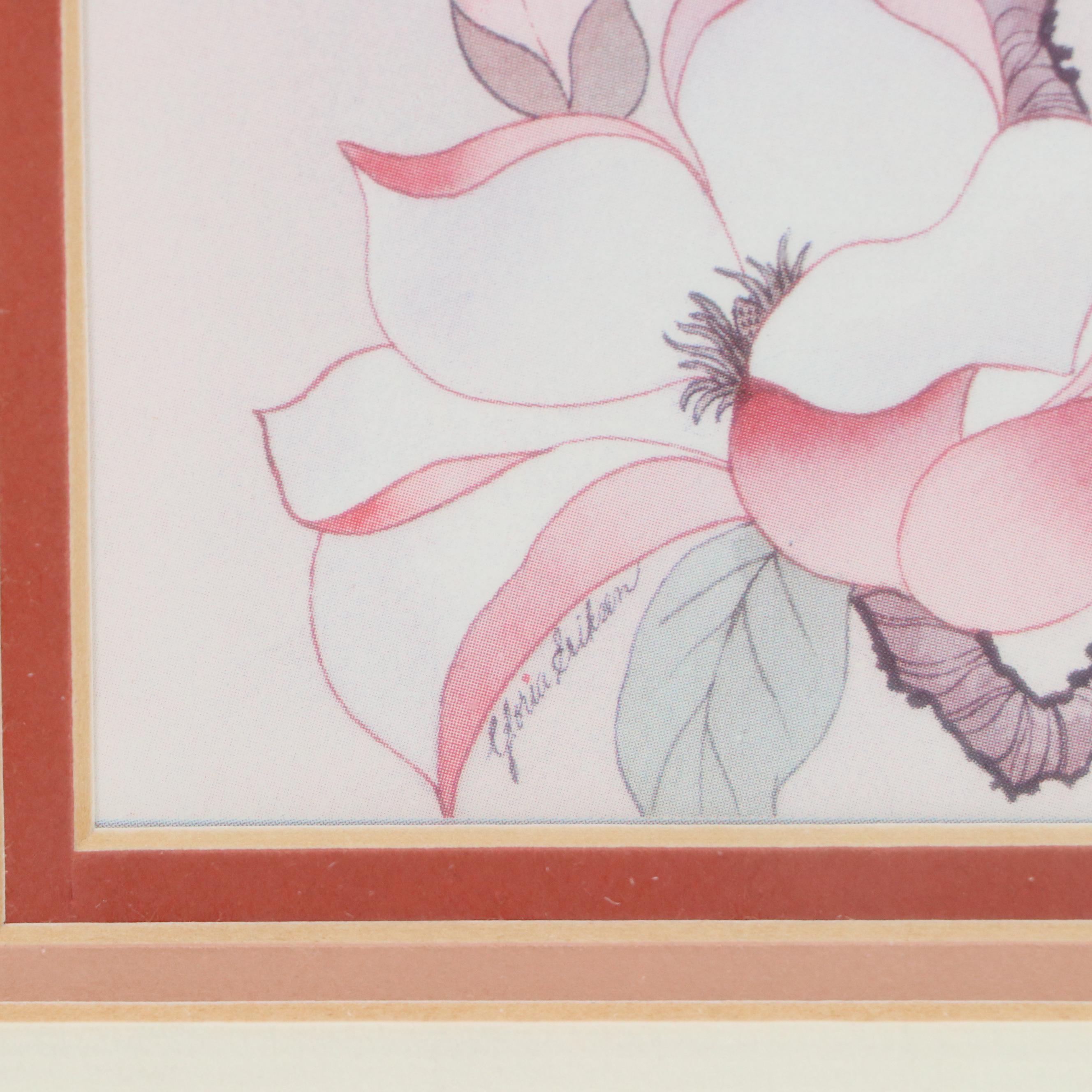 Offset Lithograph of Birds, Late 20th Century