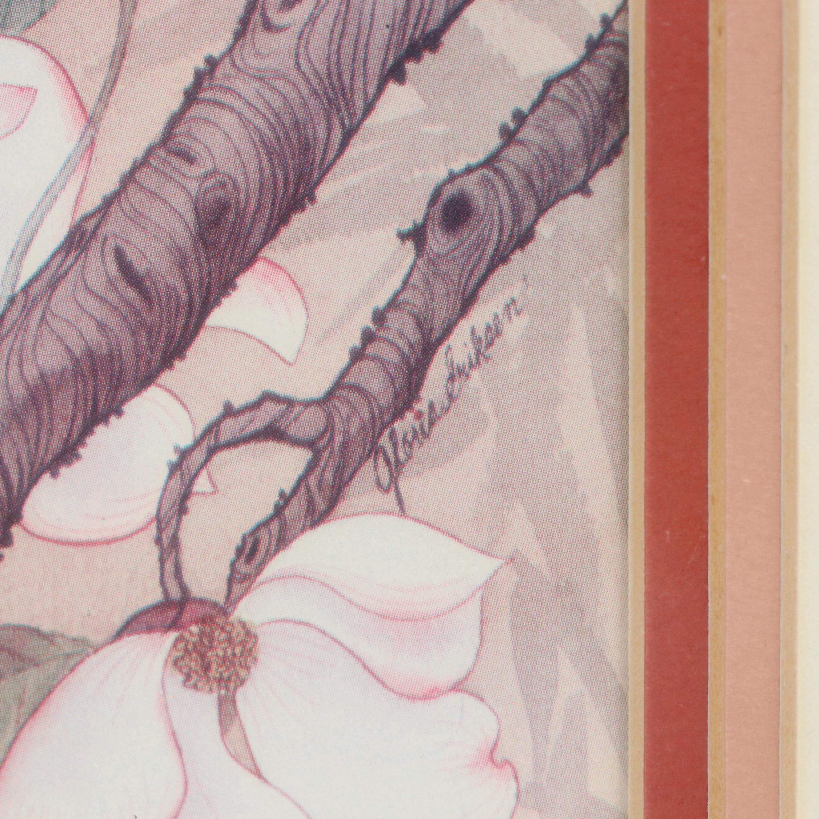 Offset Lithograph of Cardinals, Late 20th Century