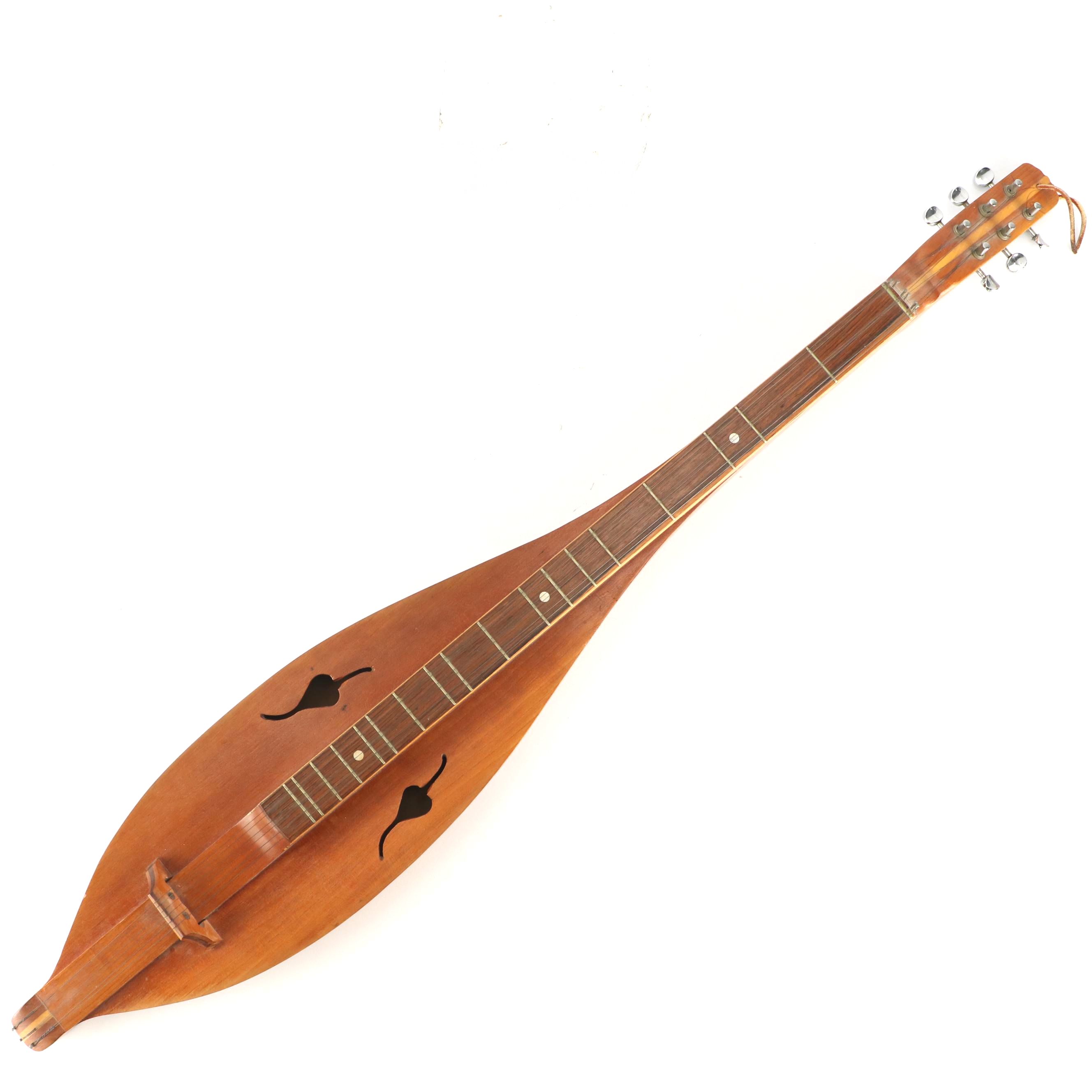 Six-String Mountain Dulcimer with MOP and Rosewood Fretboard, & Inlay