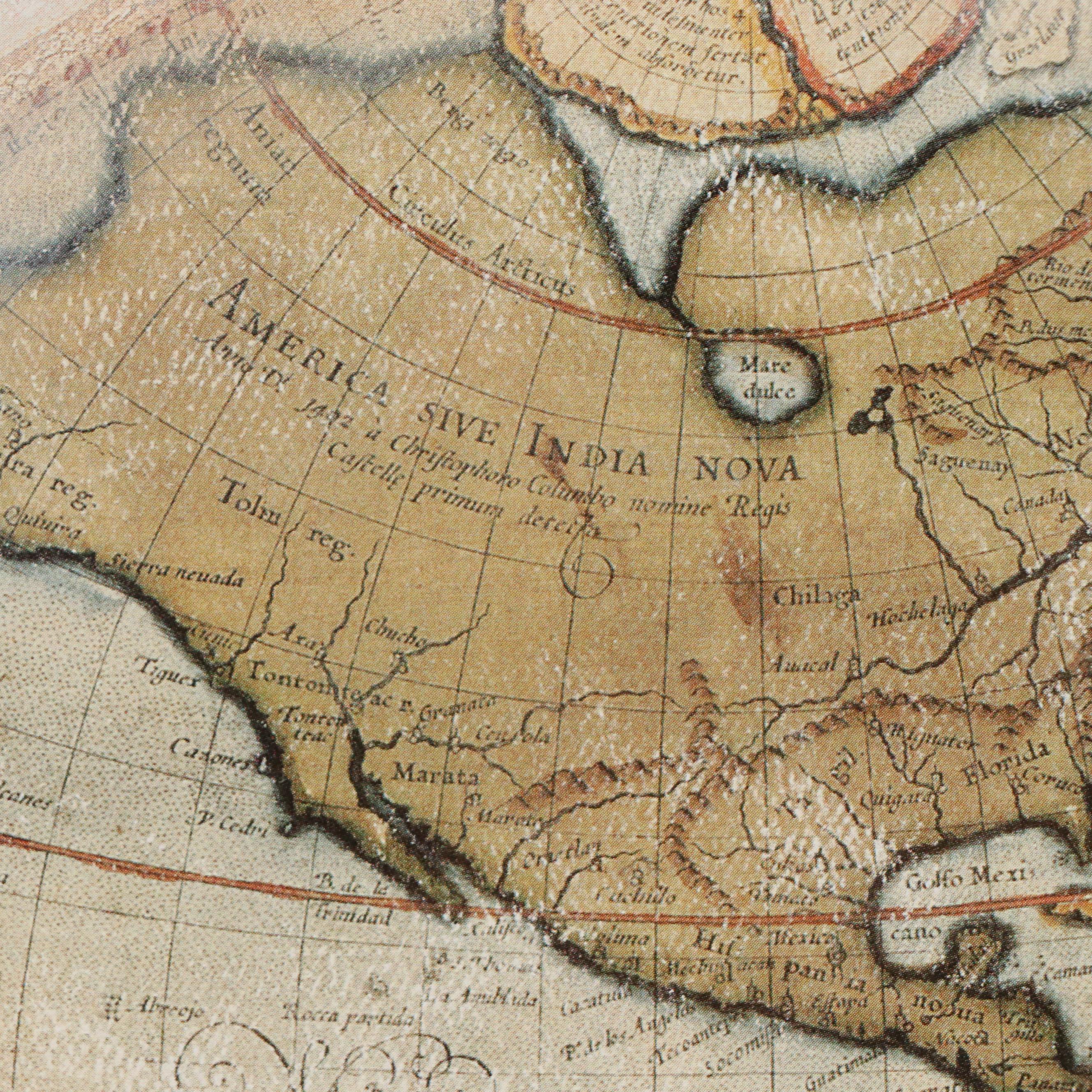 Offset Lithograph "World Maps 2," Late 20th Century