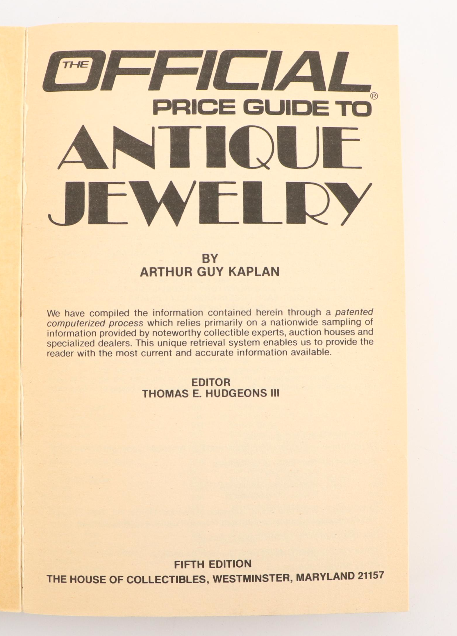 Jewelry, Pottery and Collectible Reference and Collecting Guides