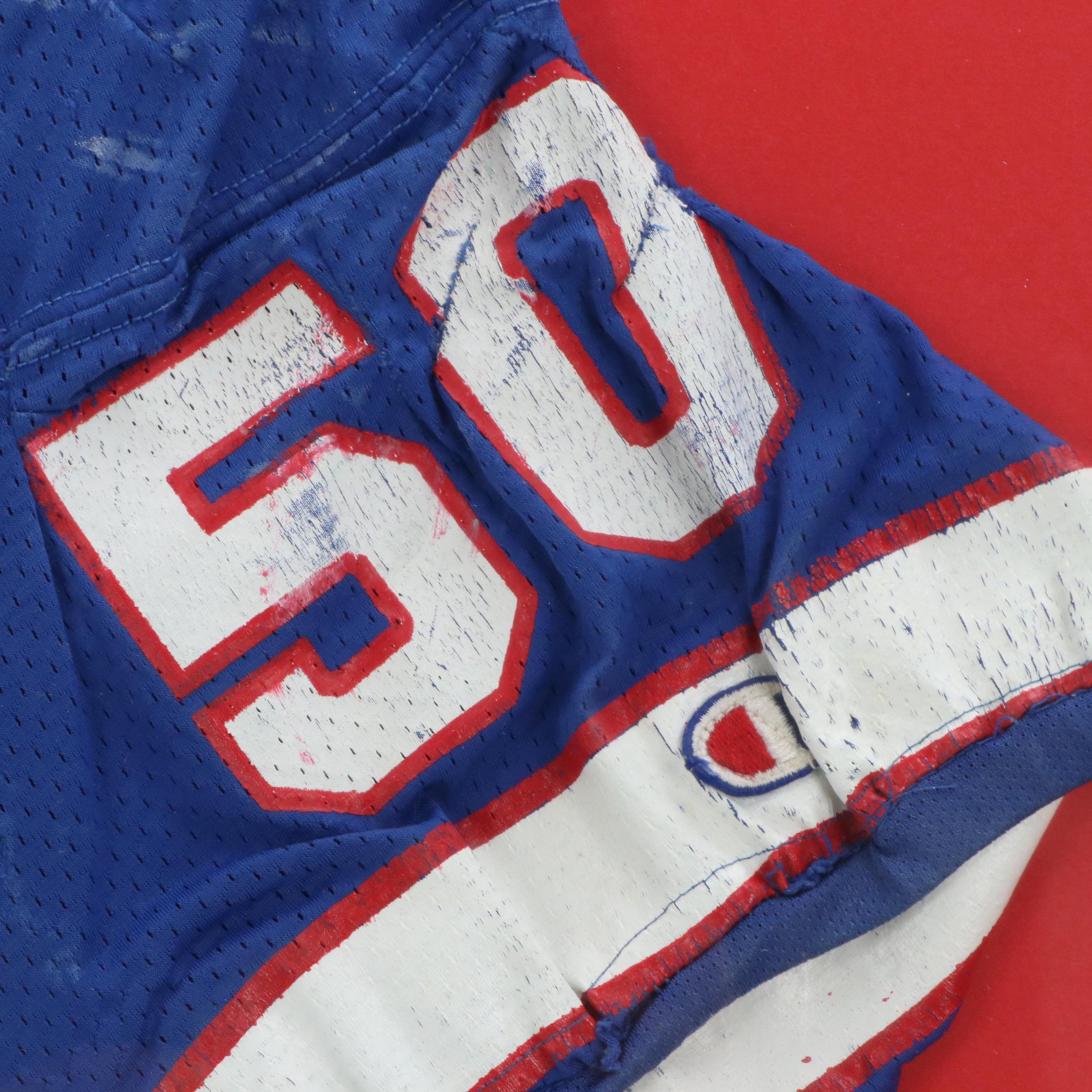 Ray Bentley Signed Buffalo Bills Print with Football Jersey and Display