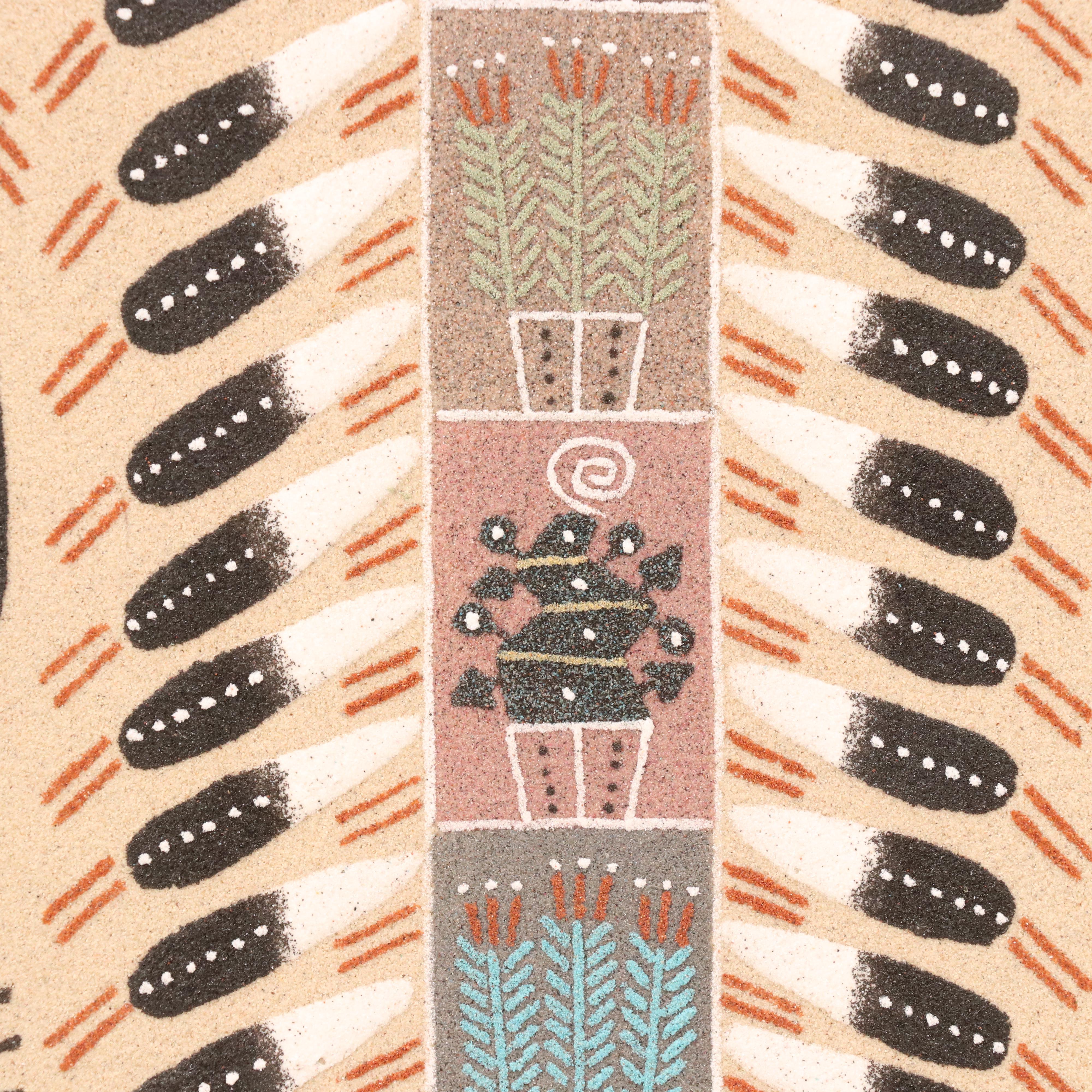 Rosabelle Ben Navajo Sand Painting "Hunchback Yei Be Chai"