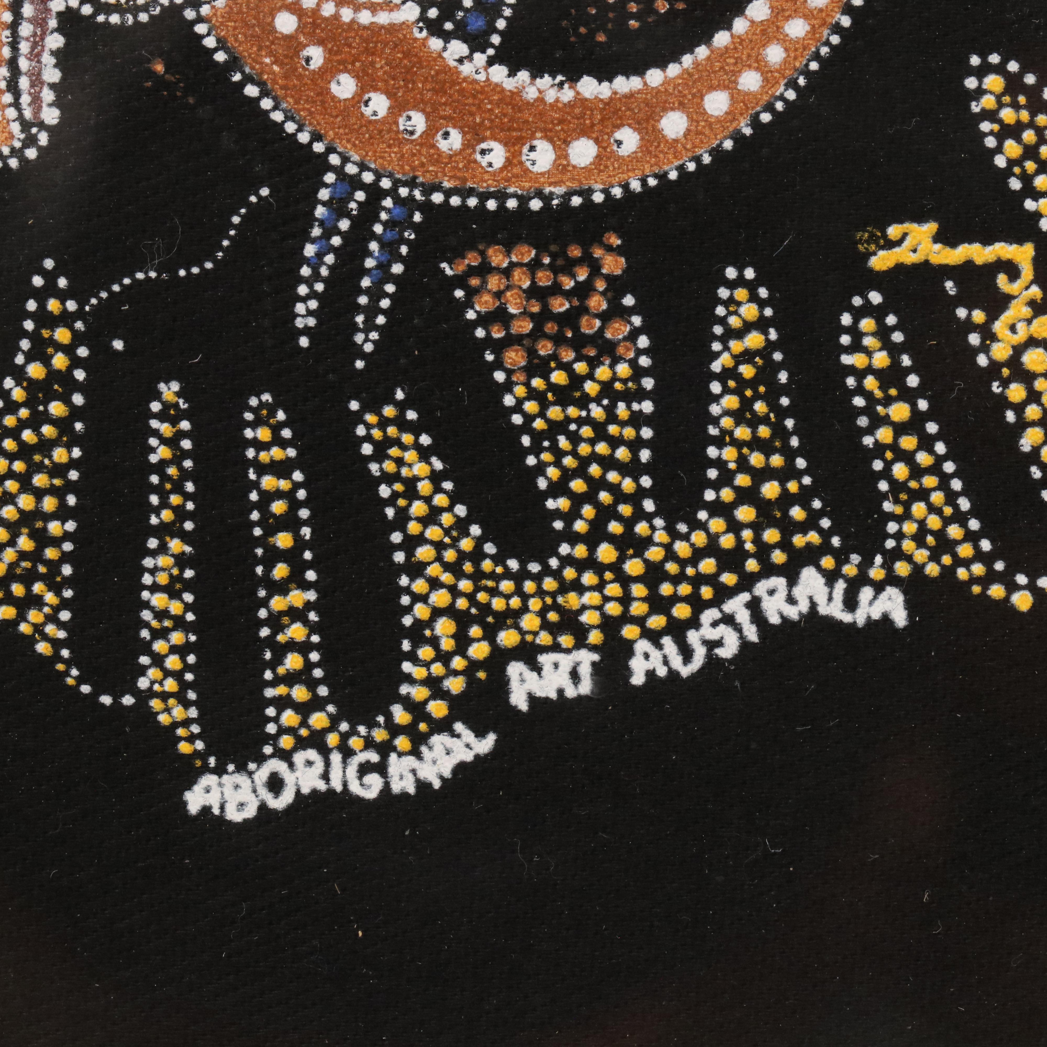 Bulurru Aboriginal Reproduction Acrylic Painting "The Survival of the Kangaroos"