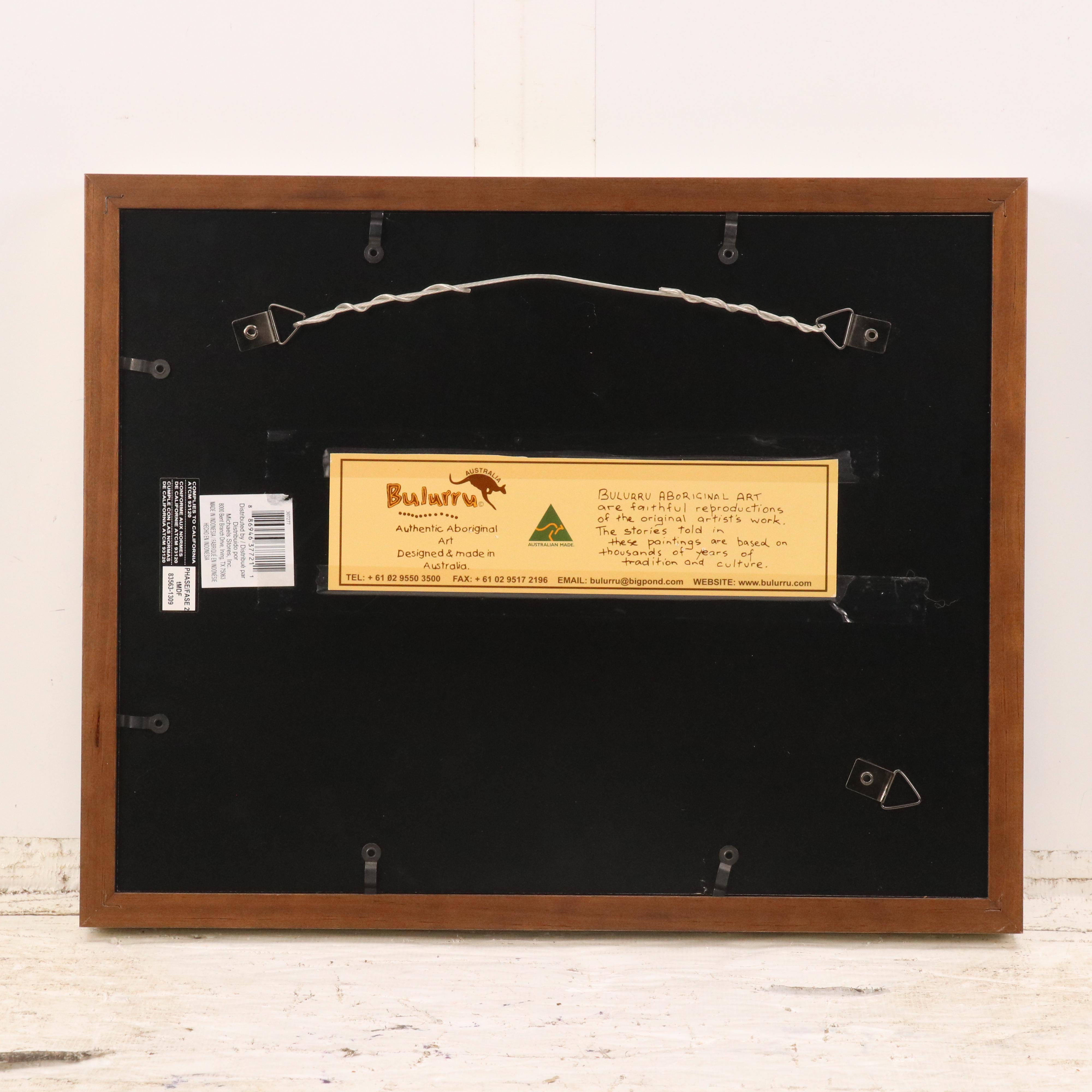 Bulurru Aboriginal Reproduction Acrylic Painting "The Survival of the Kangaroos"