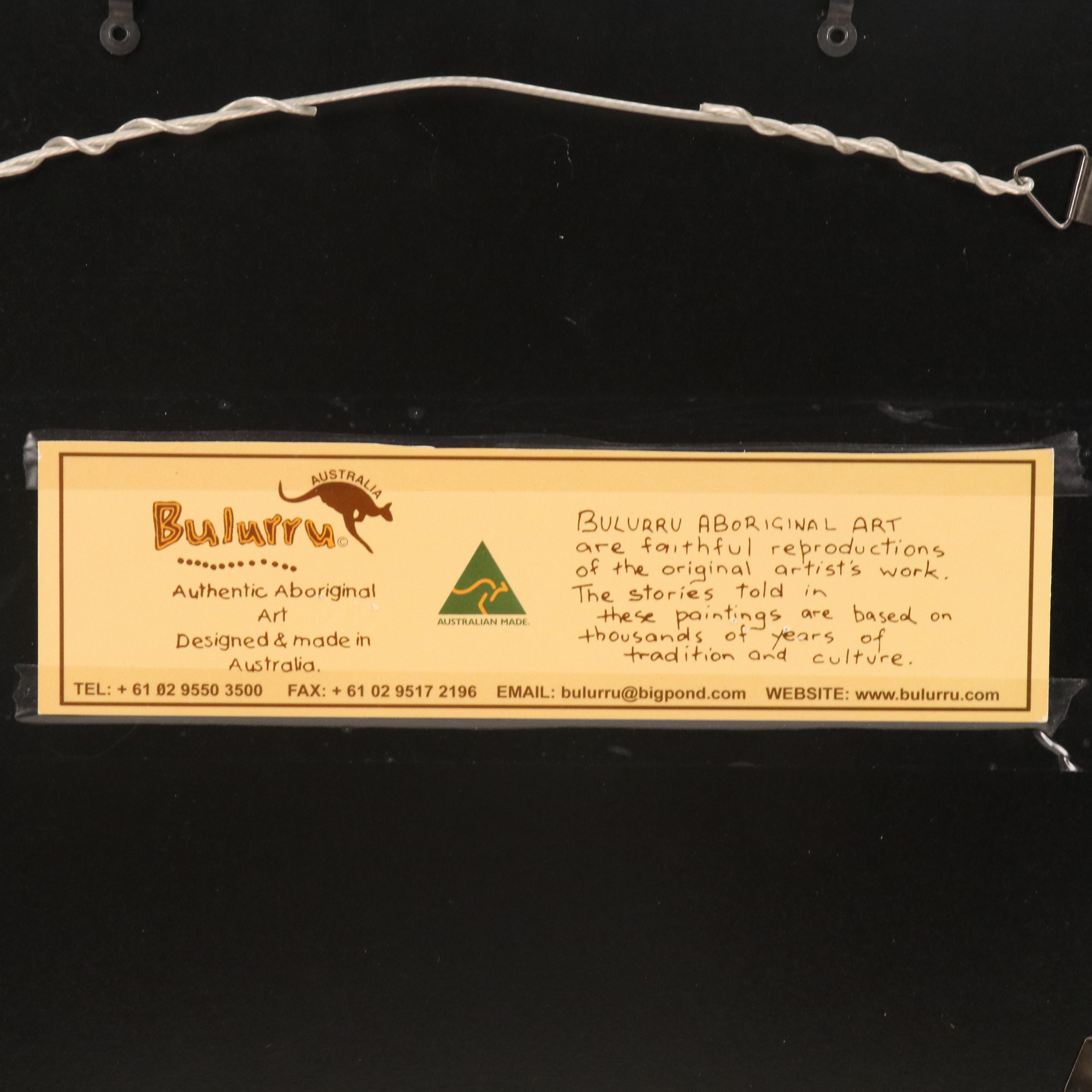 Bulurru Aboriginal Reproduction Acrylic Painting "The Survival of the Kangaroos"