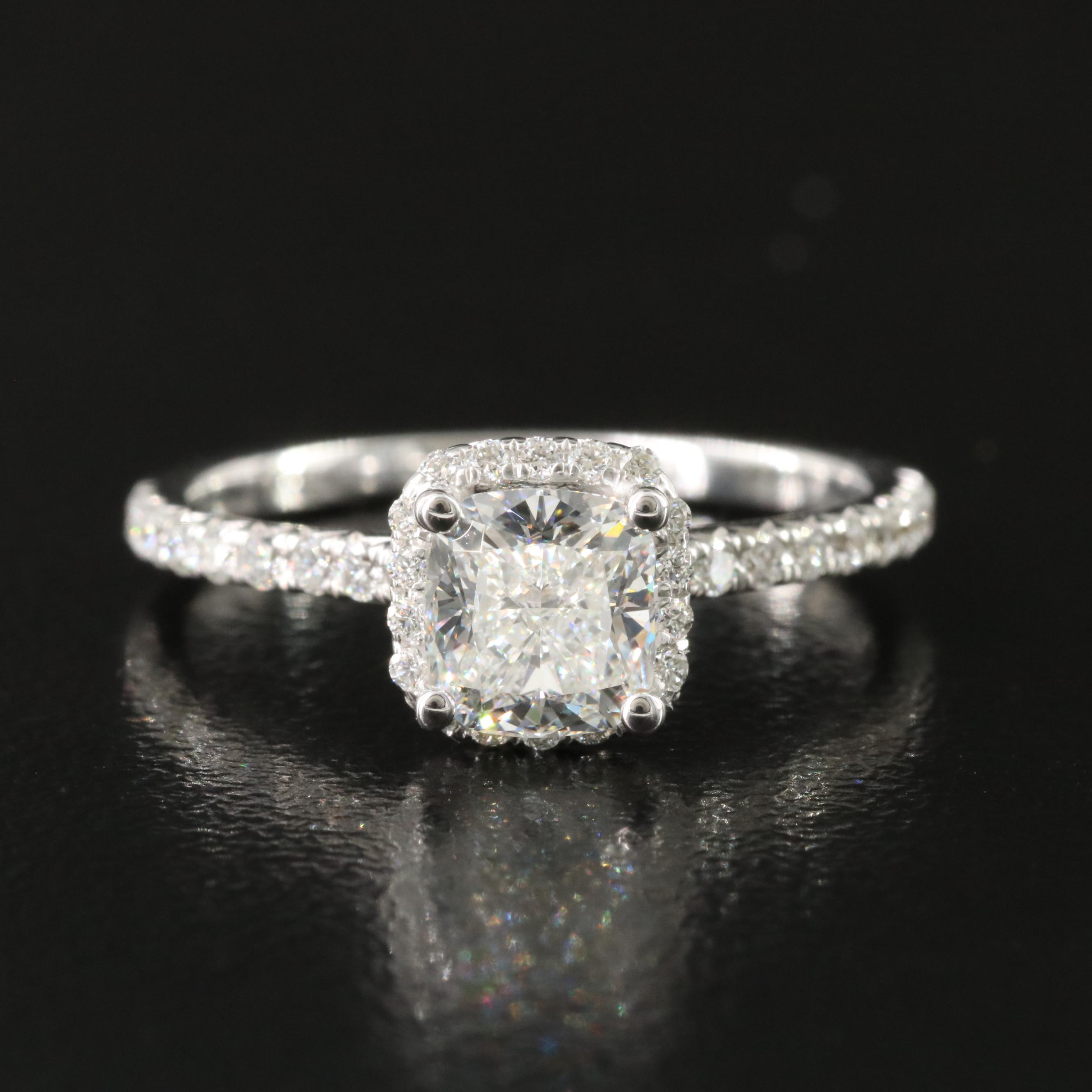 14K 1.35 CTW Diamond Ring with GIA Report