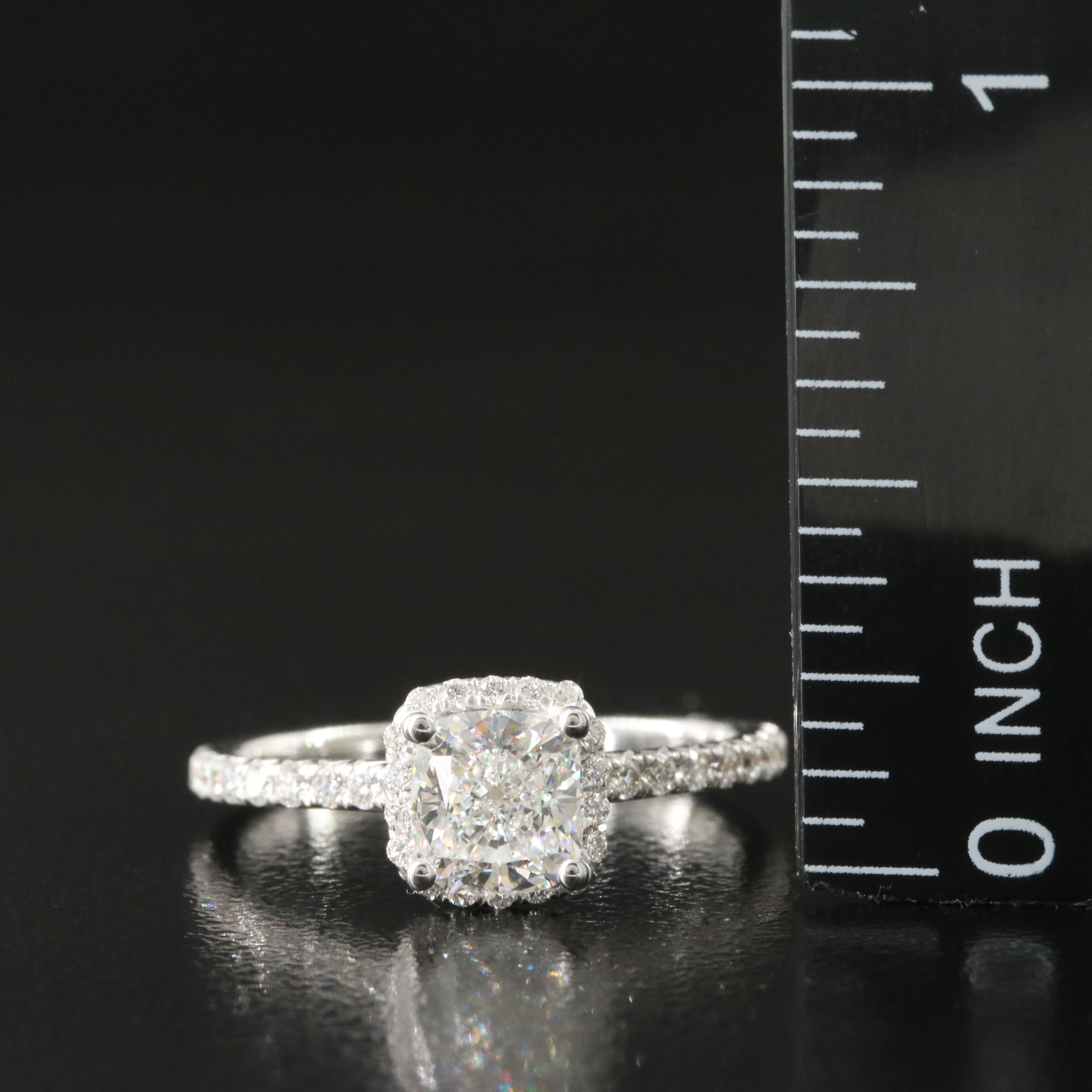 14K 1.35 CTW Diamond Ring with GIA Report