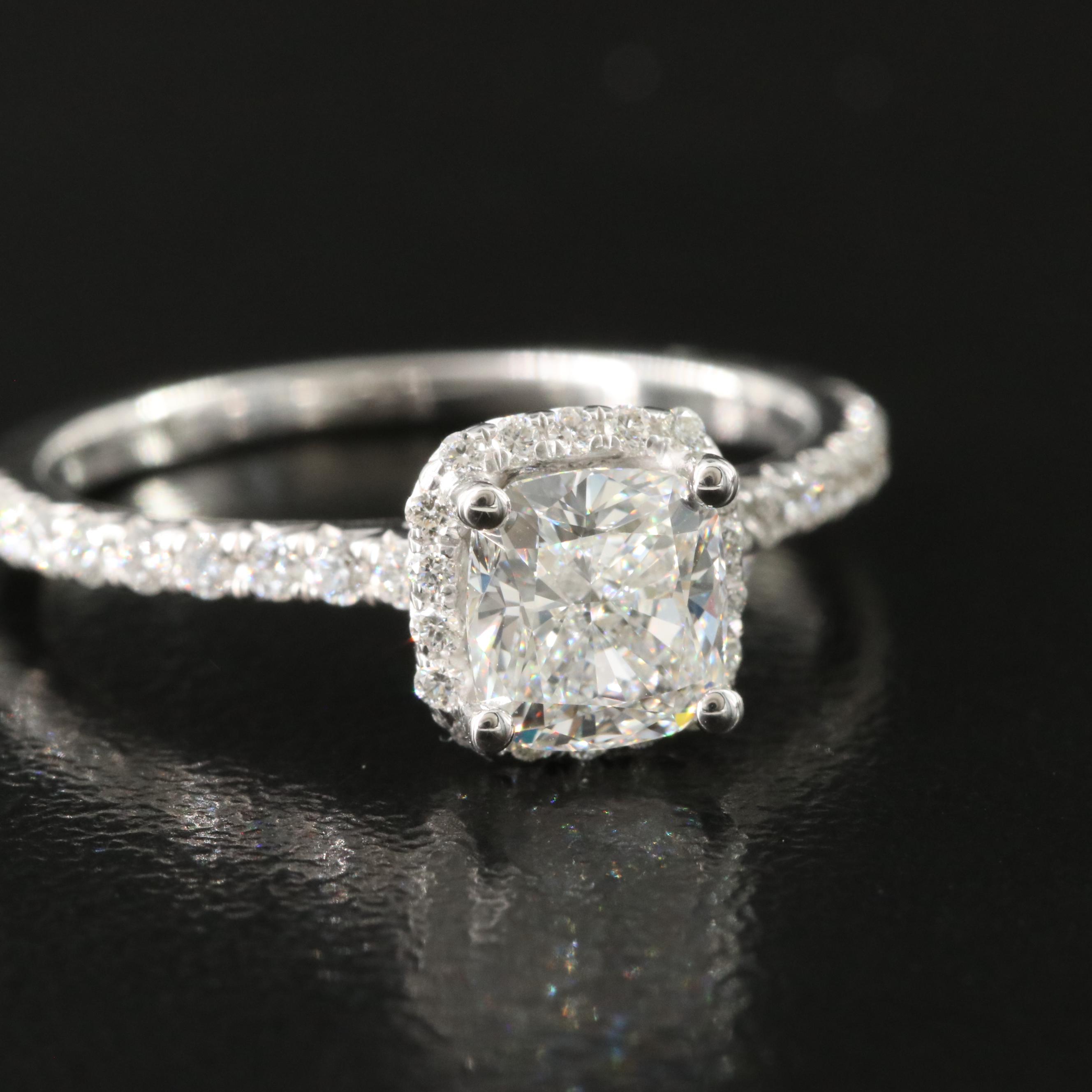 14K 1.35 CTW Diamond Ring with GIA Report