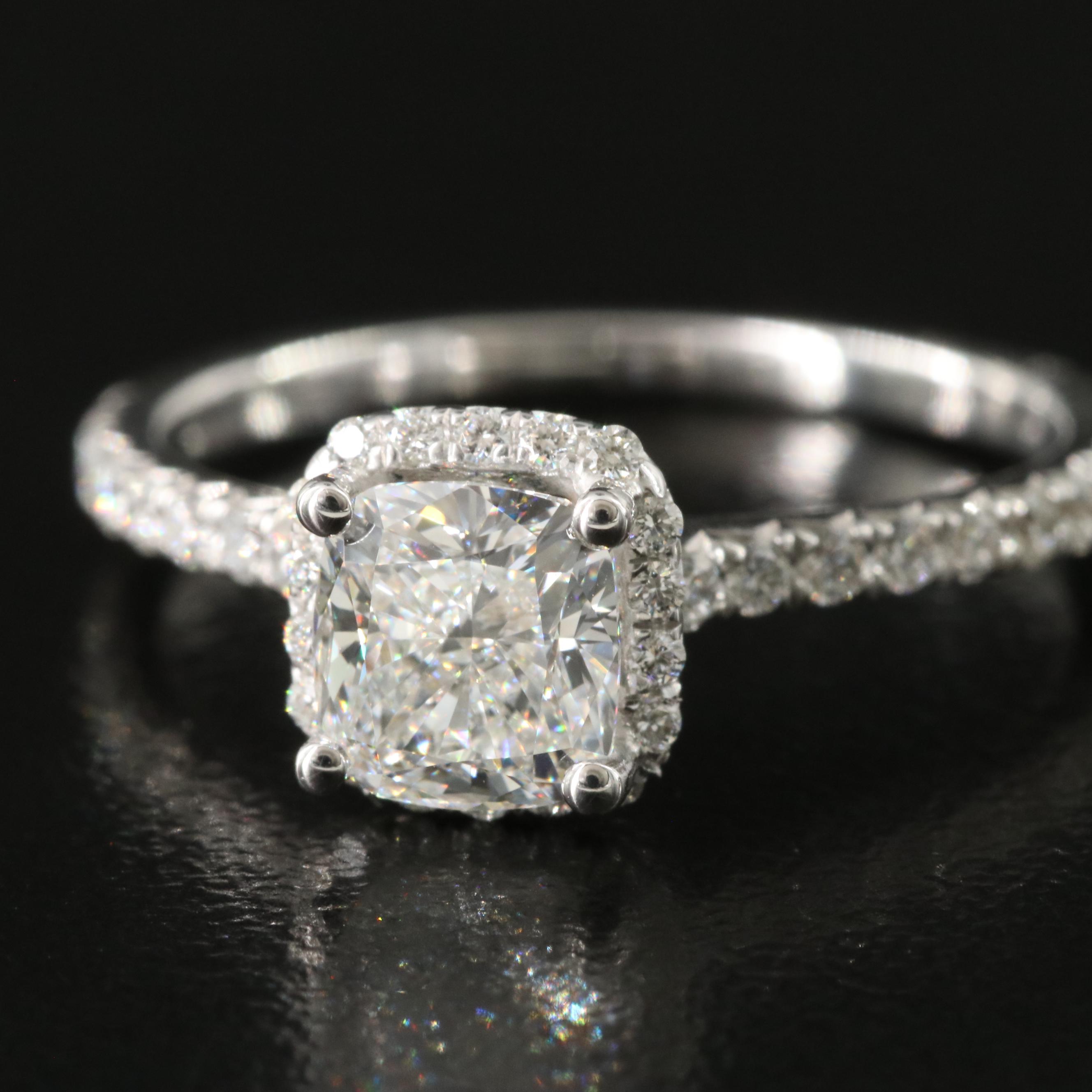 14K 1.35 CTW Diamond Ring with GIA Report