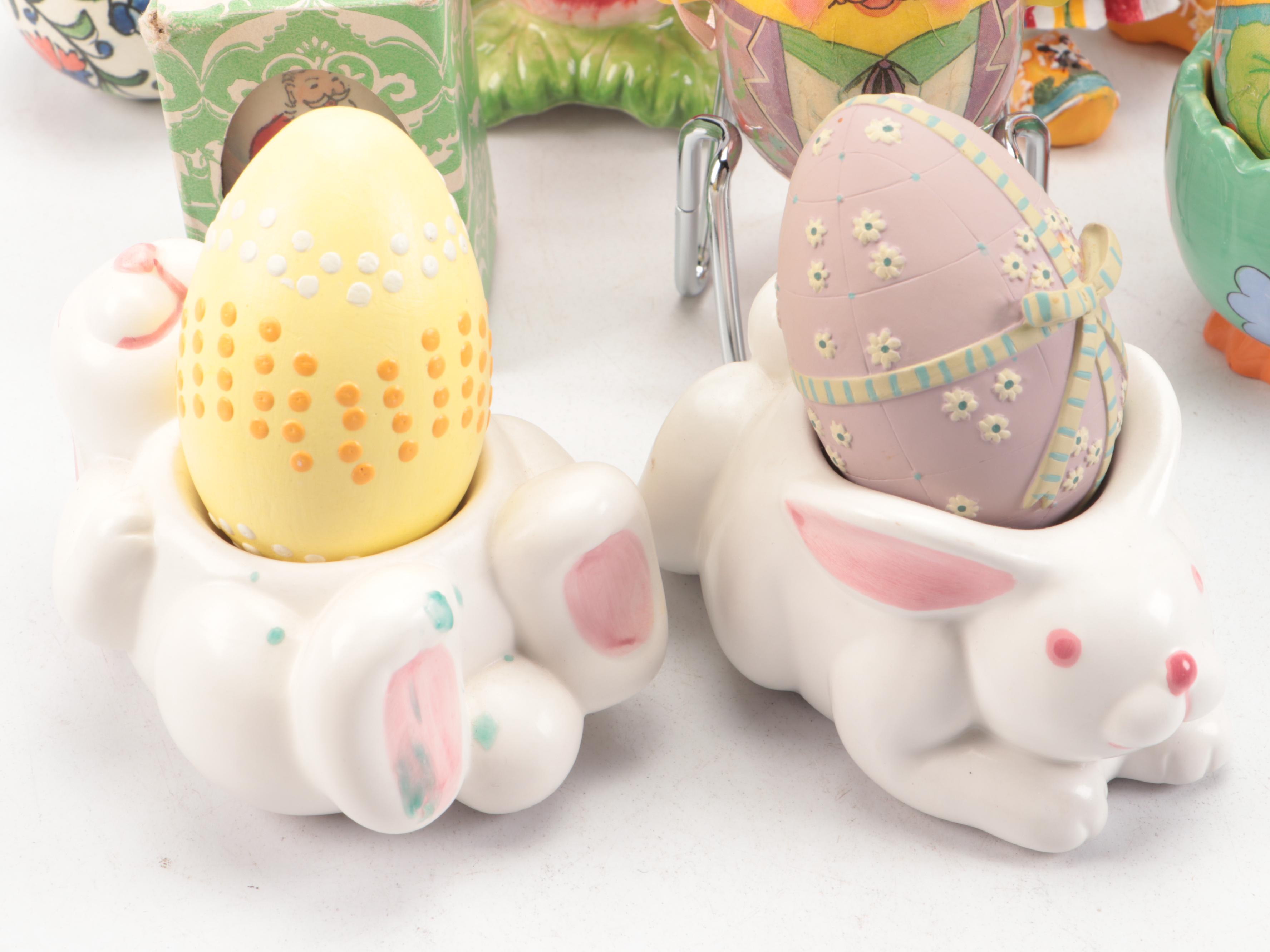 Franklin Mint "The Enchanted Garden of Romance" and Other Egg Figurines