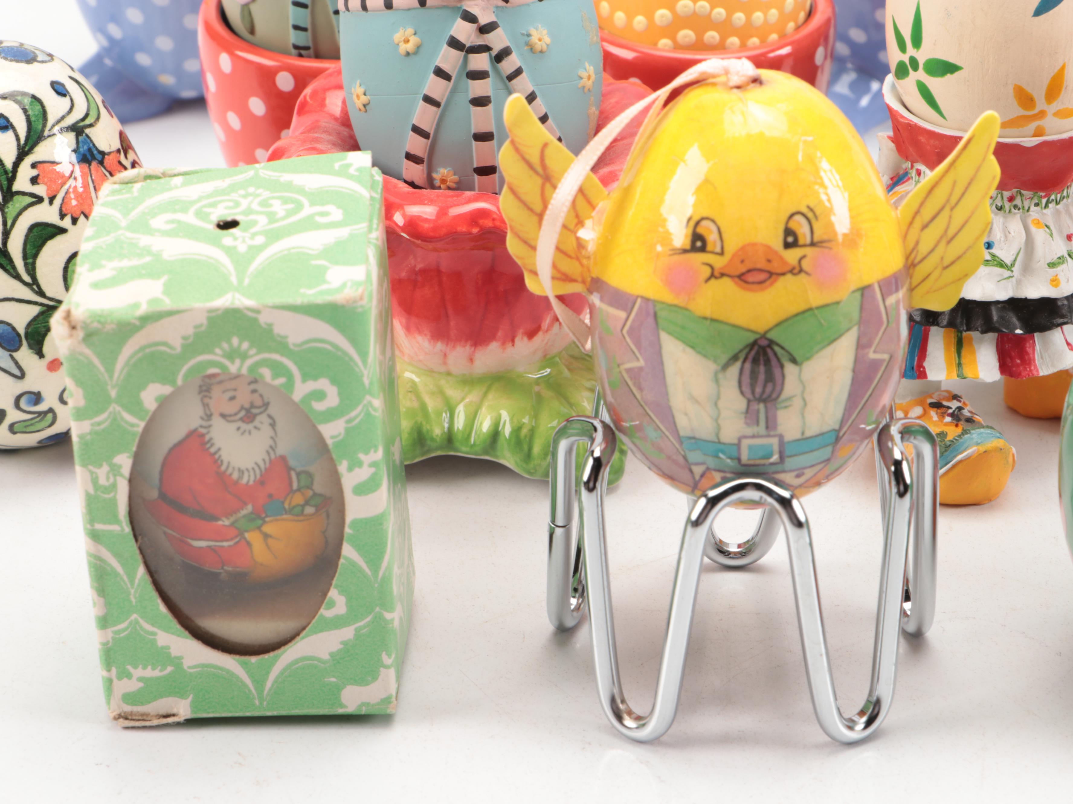 Franklin Mint "The Enchanted Garden of Romance" and Other Egg Figurines