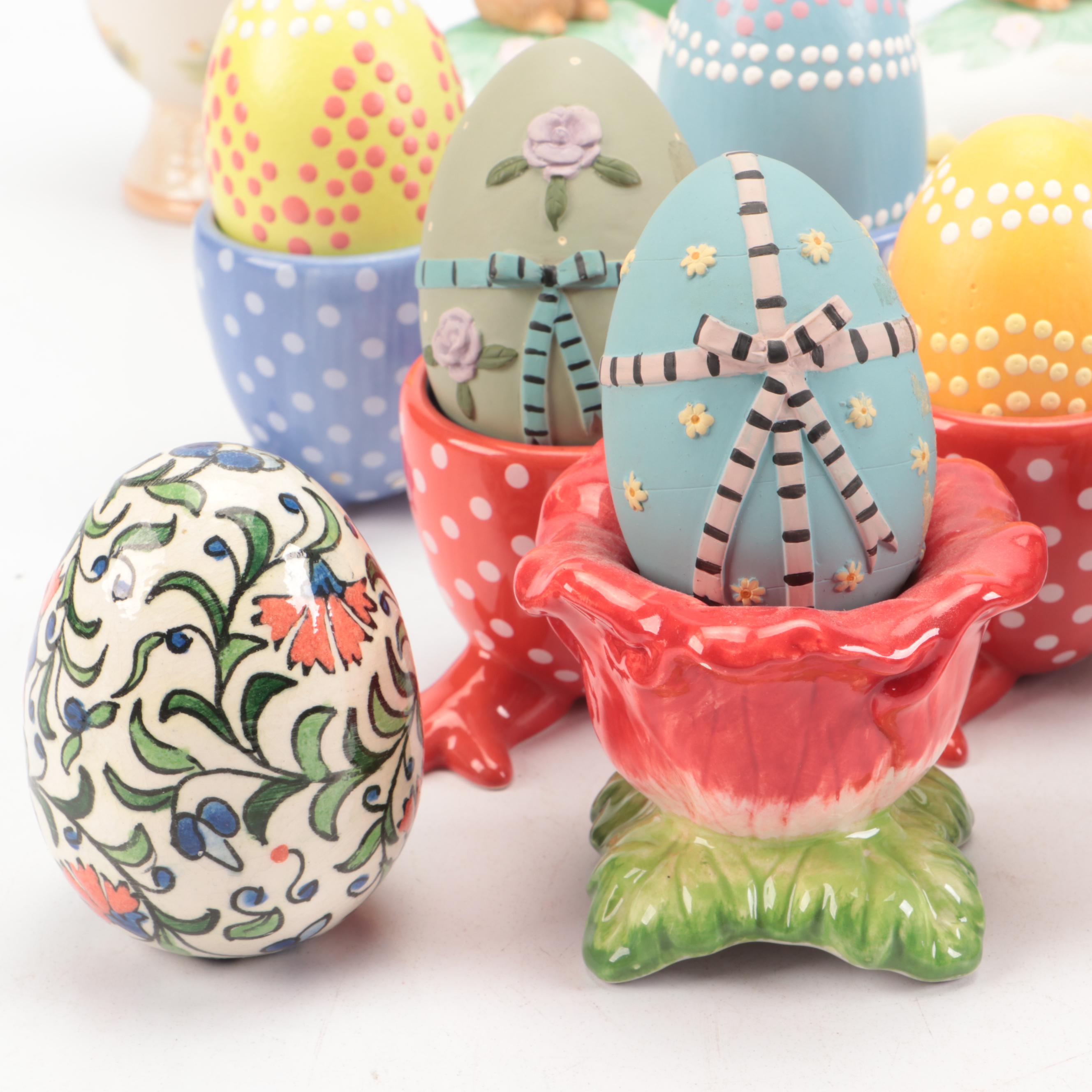 Franklin Mint "The Enchanted Garden of Romance" and Other Egg Figurines