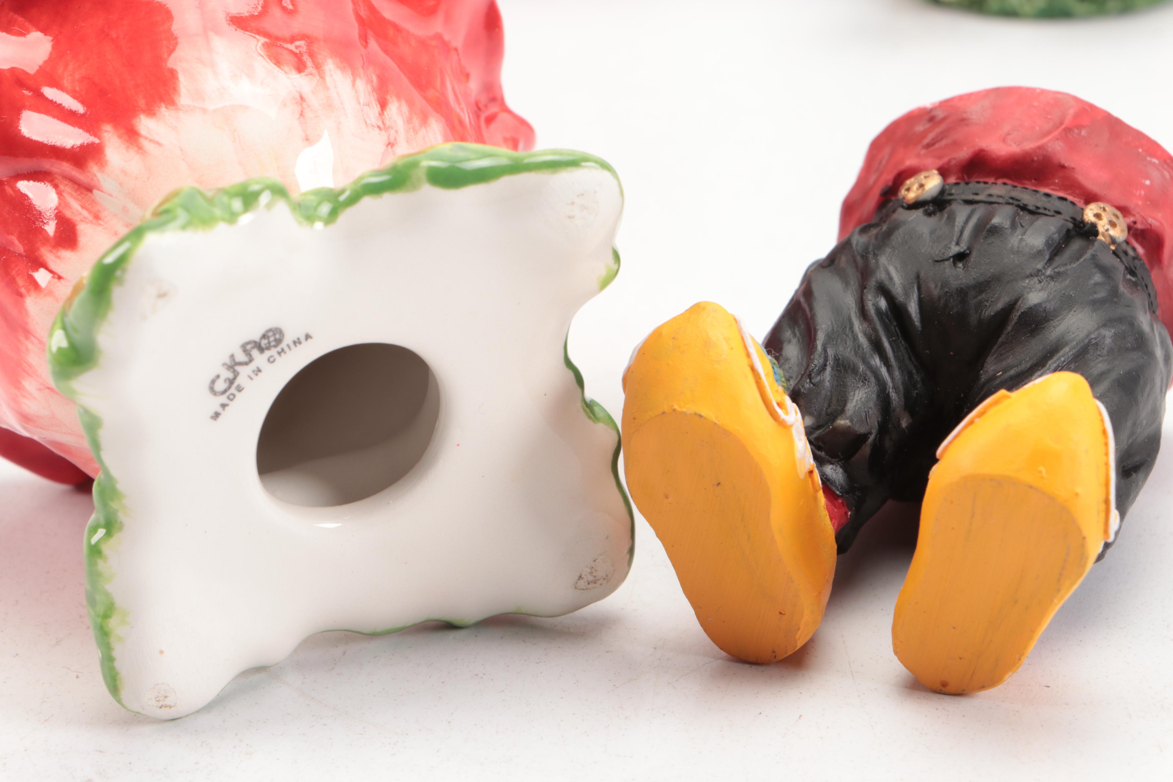 Franklin Mint "The Enchanted Garden of Romance" and Other Egg Figurines