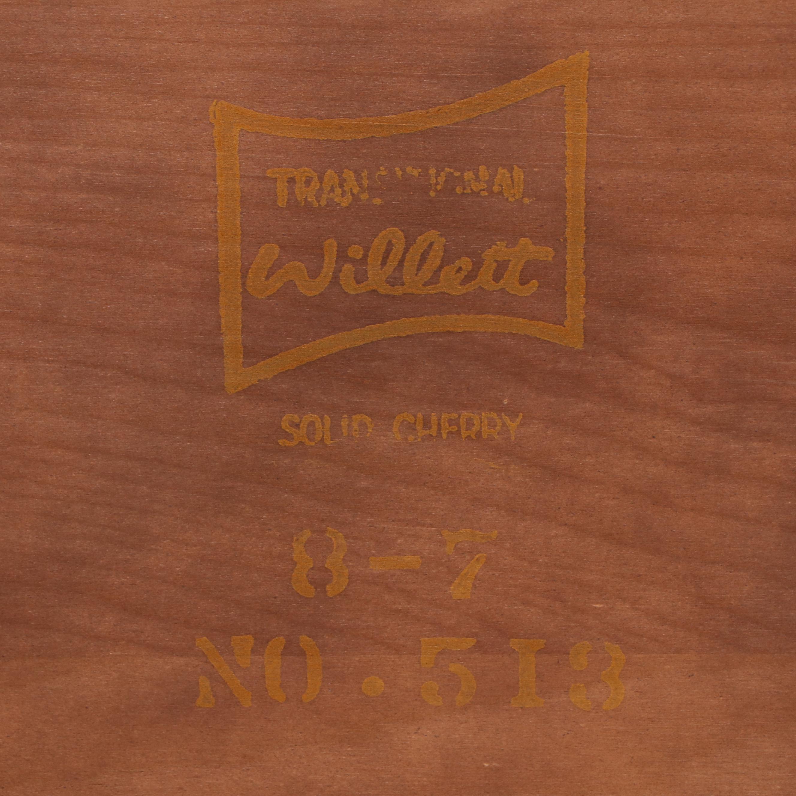 Willett Cherry Dresser and Mirror, Late 20th Century