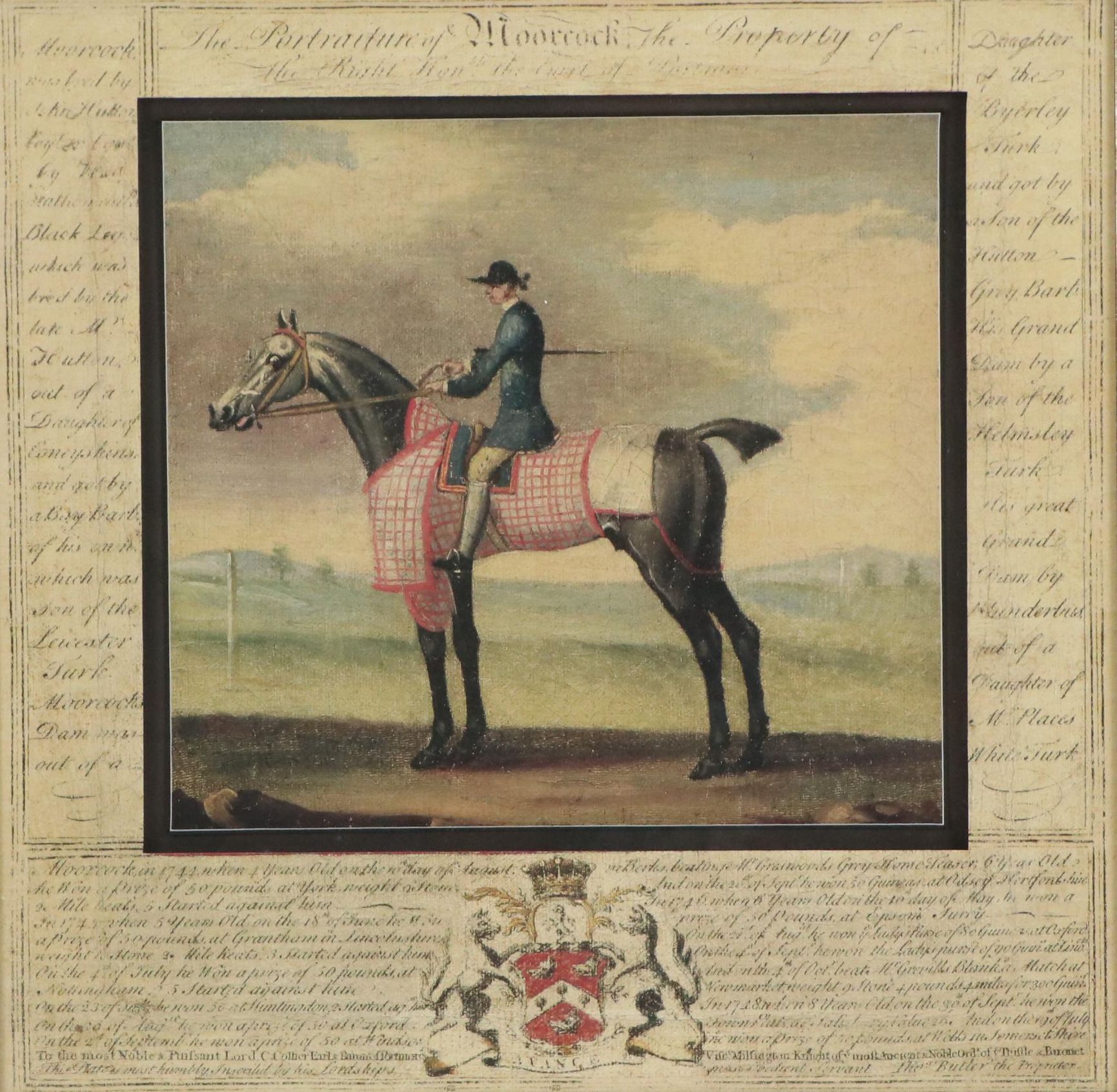 After John Nost Sartorius Equine Offset Lithograph "Moorcock"