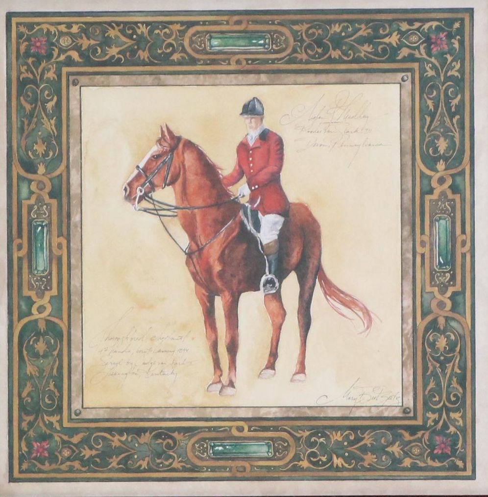 After Mary Beth Zeitz Equine Offset Lithograph "Horseman II," Late 20th Century