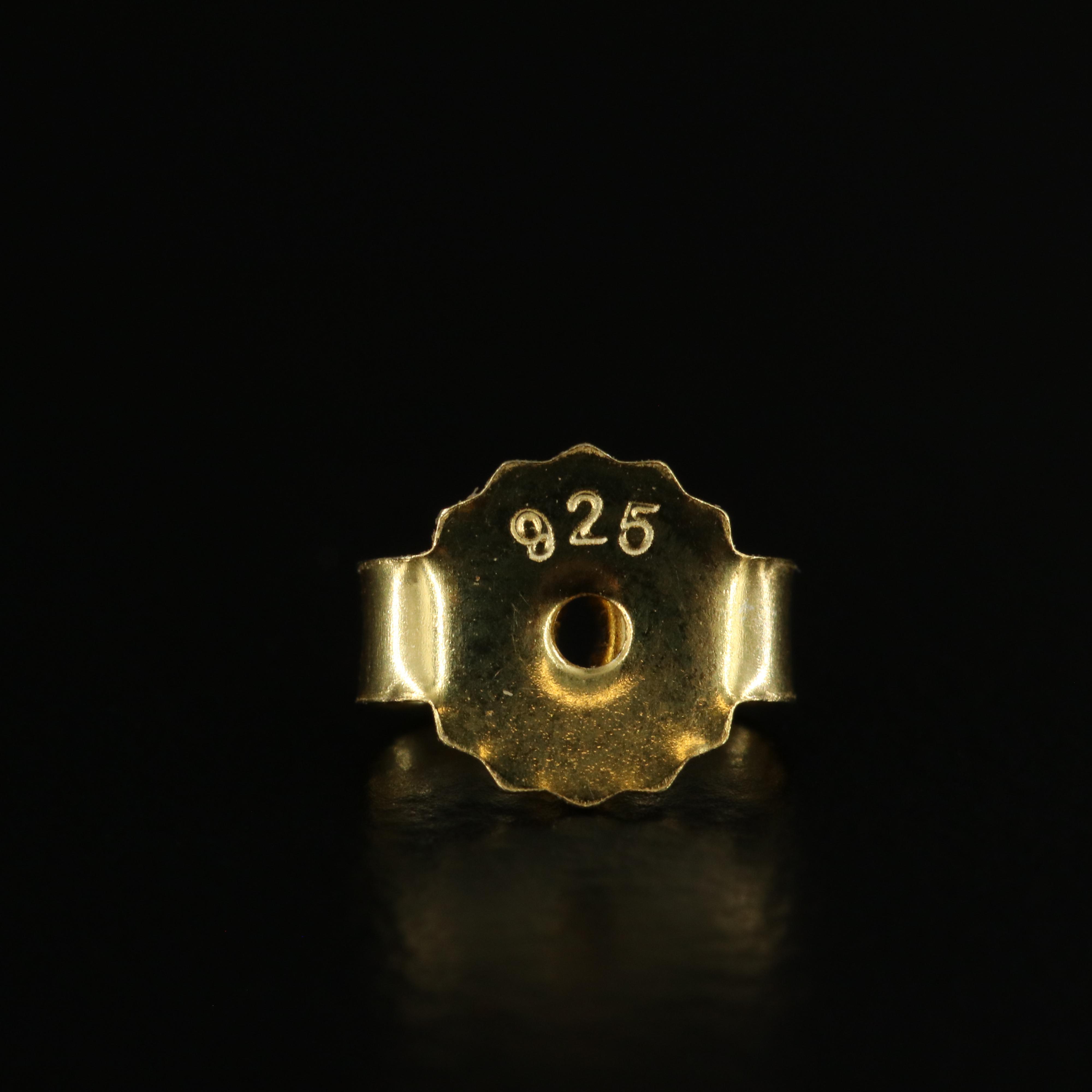 Sterling Emerald Drop Earrings