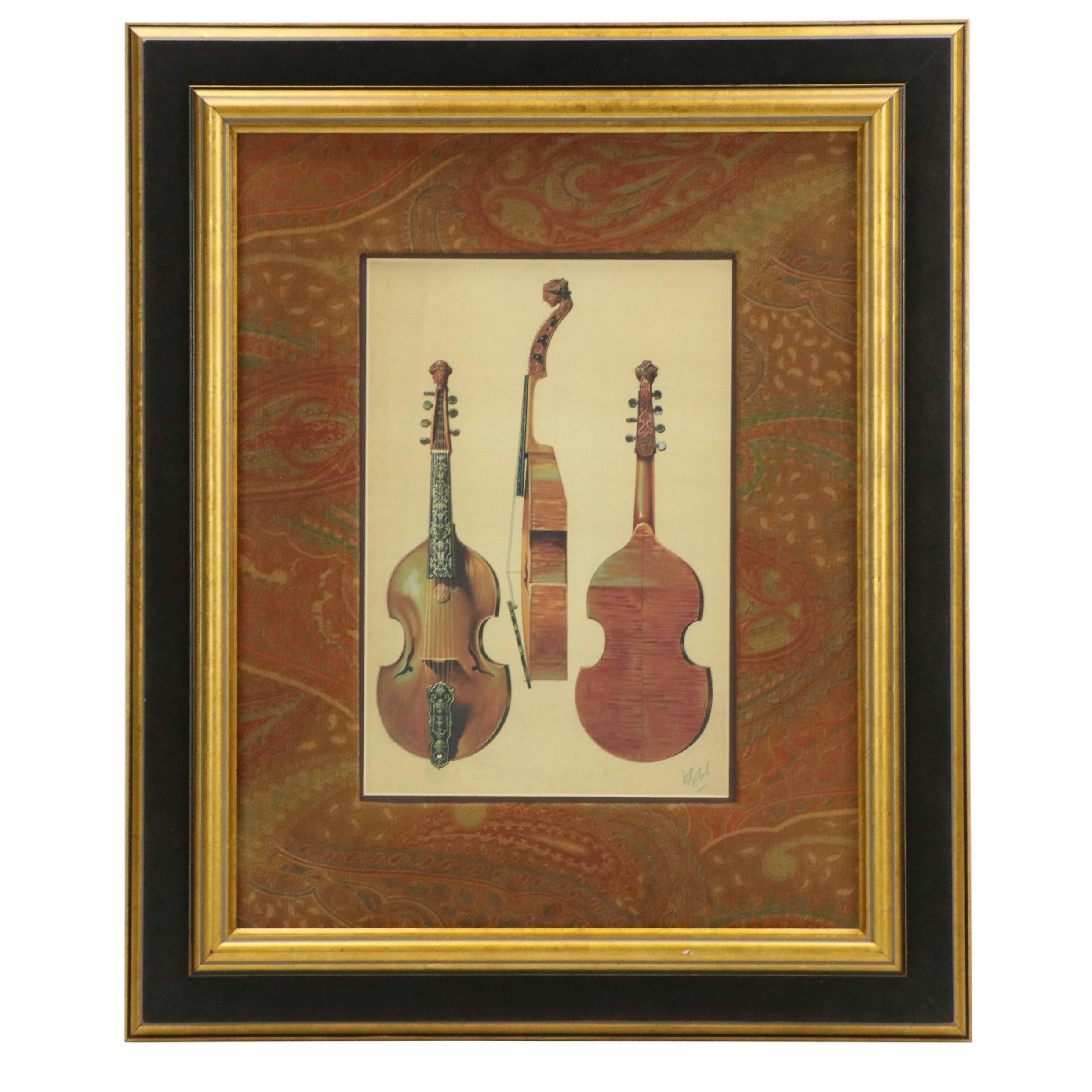 Big Fish, Inc. Giclée "String Instruments A," 21st Century