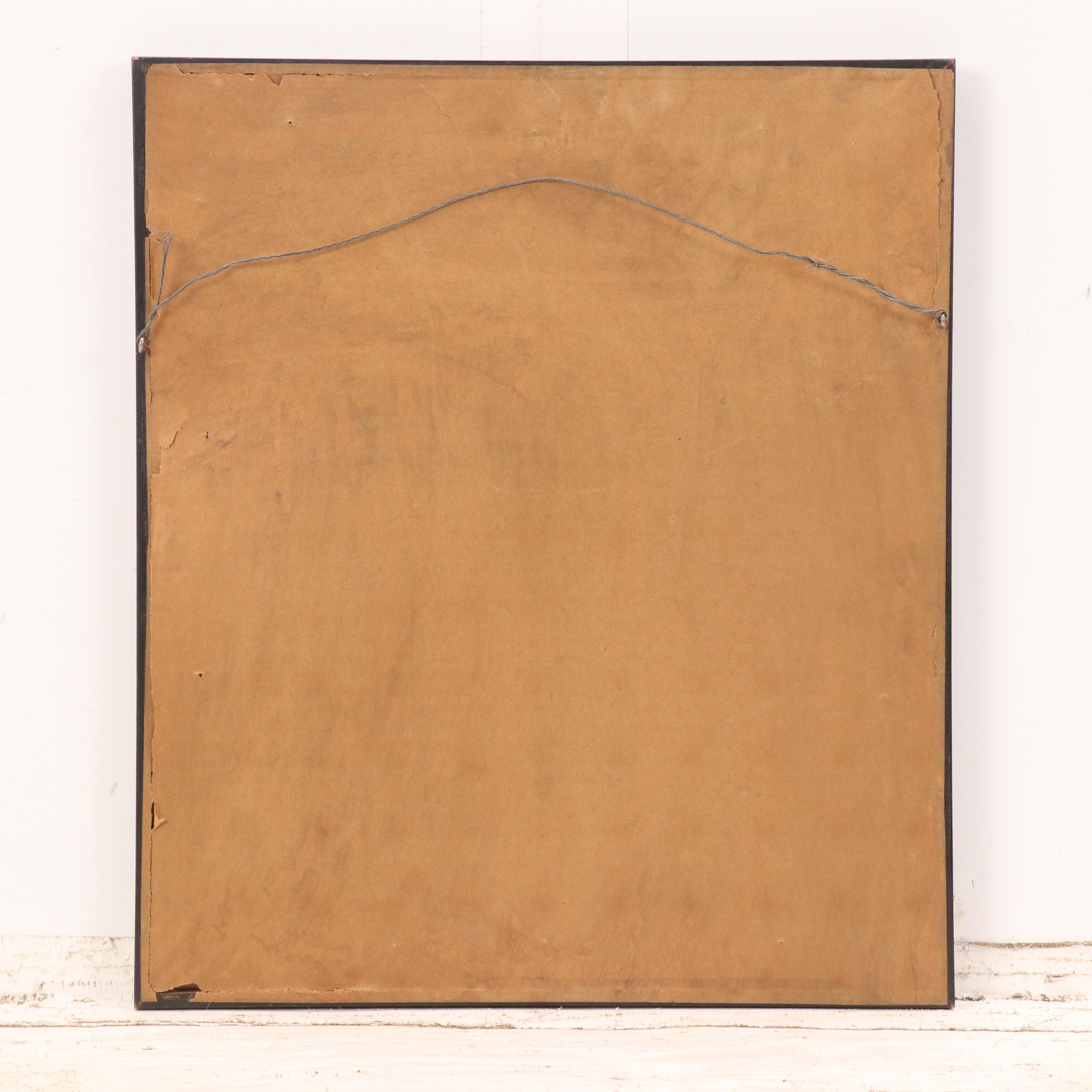 Samuel Rosenberg Cityscape Graphite Drawing of River Scene, 1950