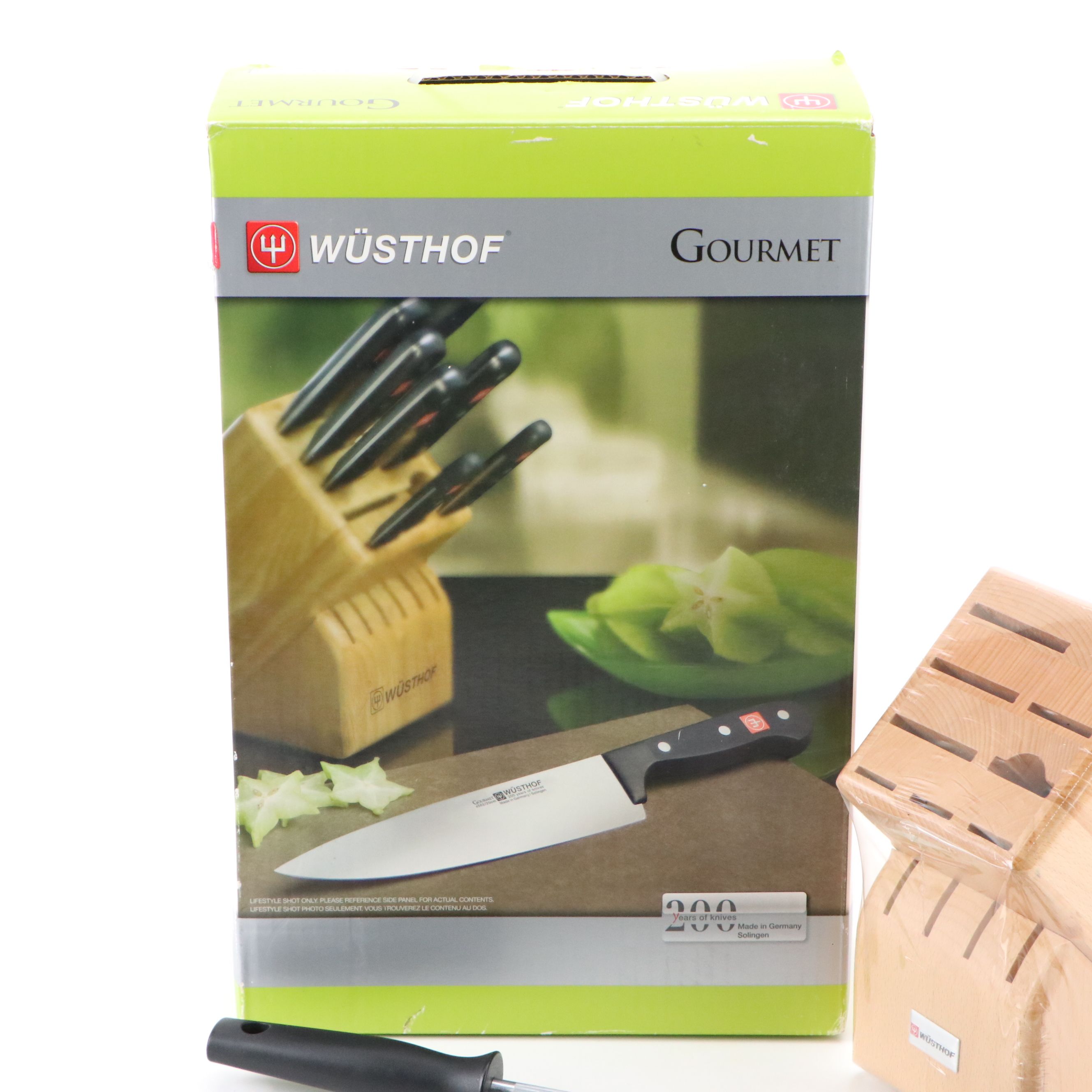 Wüsthof "Gourmet" No-Stain Steel Knife Block Set