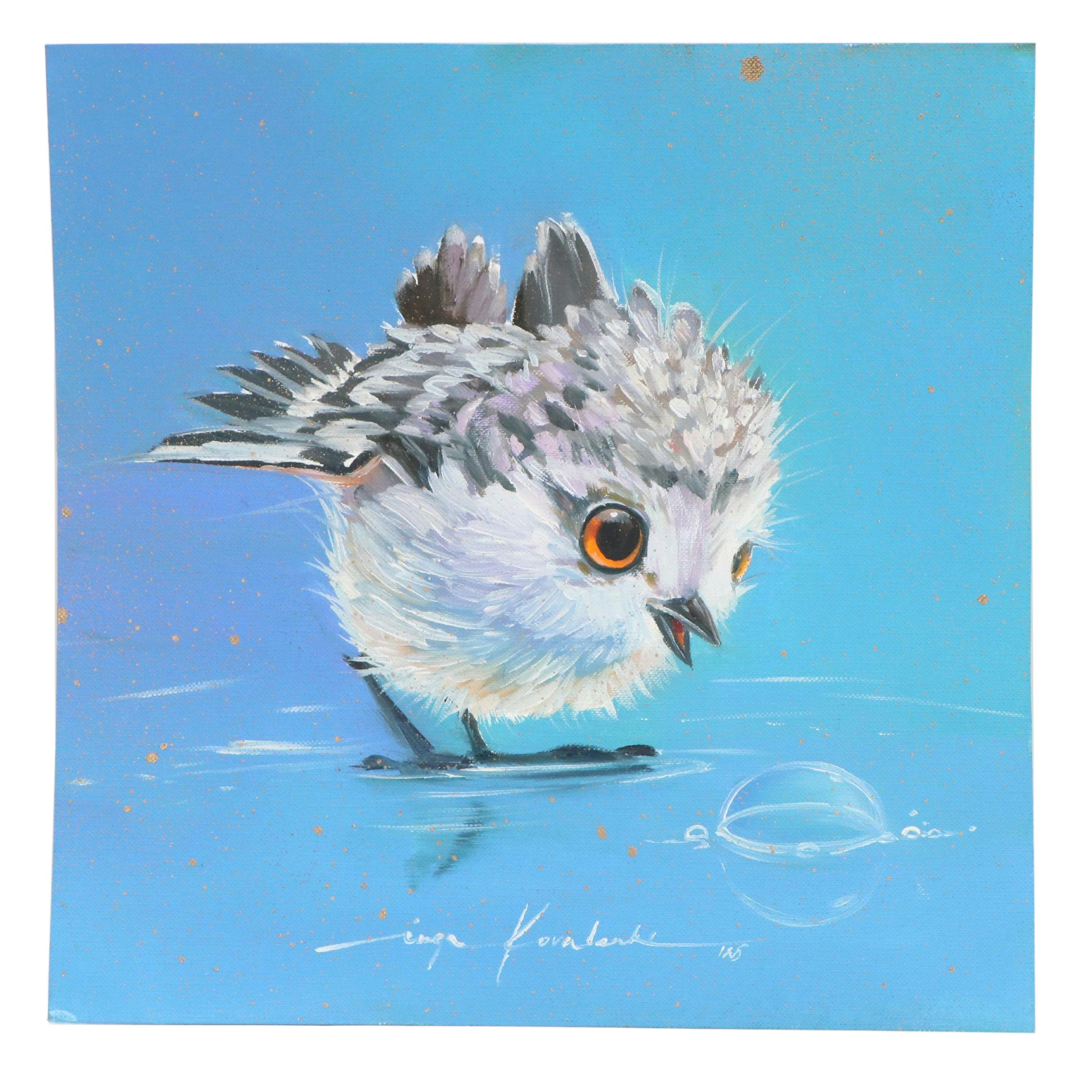 Inga Kovalenko Oil Painting of Bird, 2025
