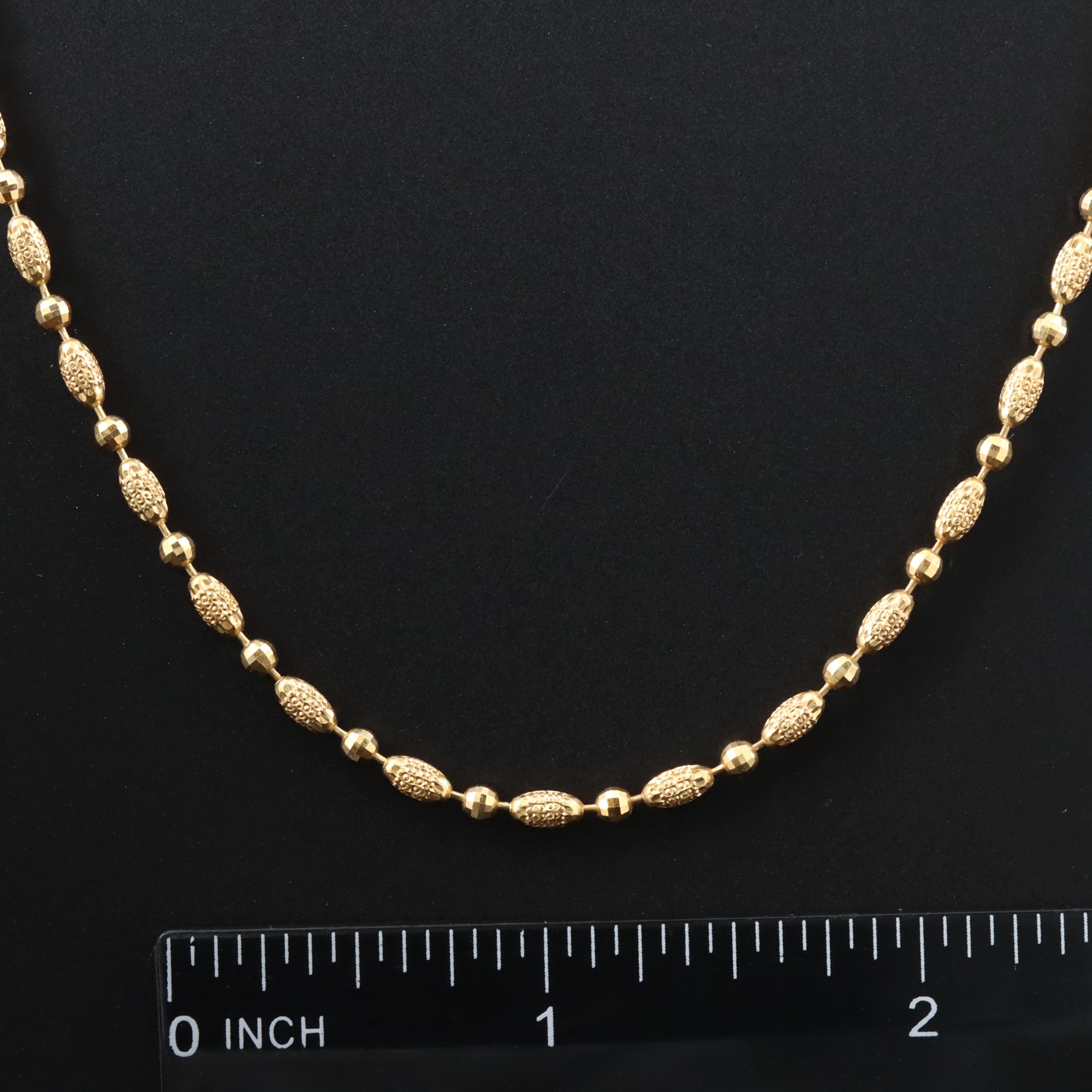 Italian 14K Bead Necklace