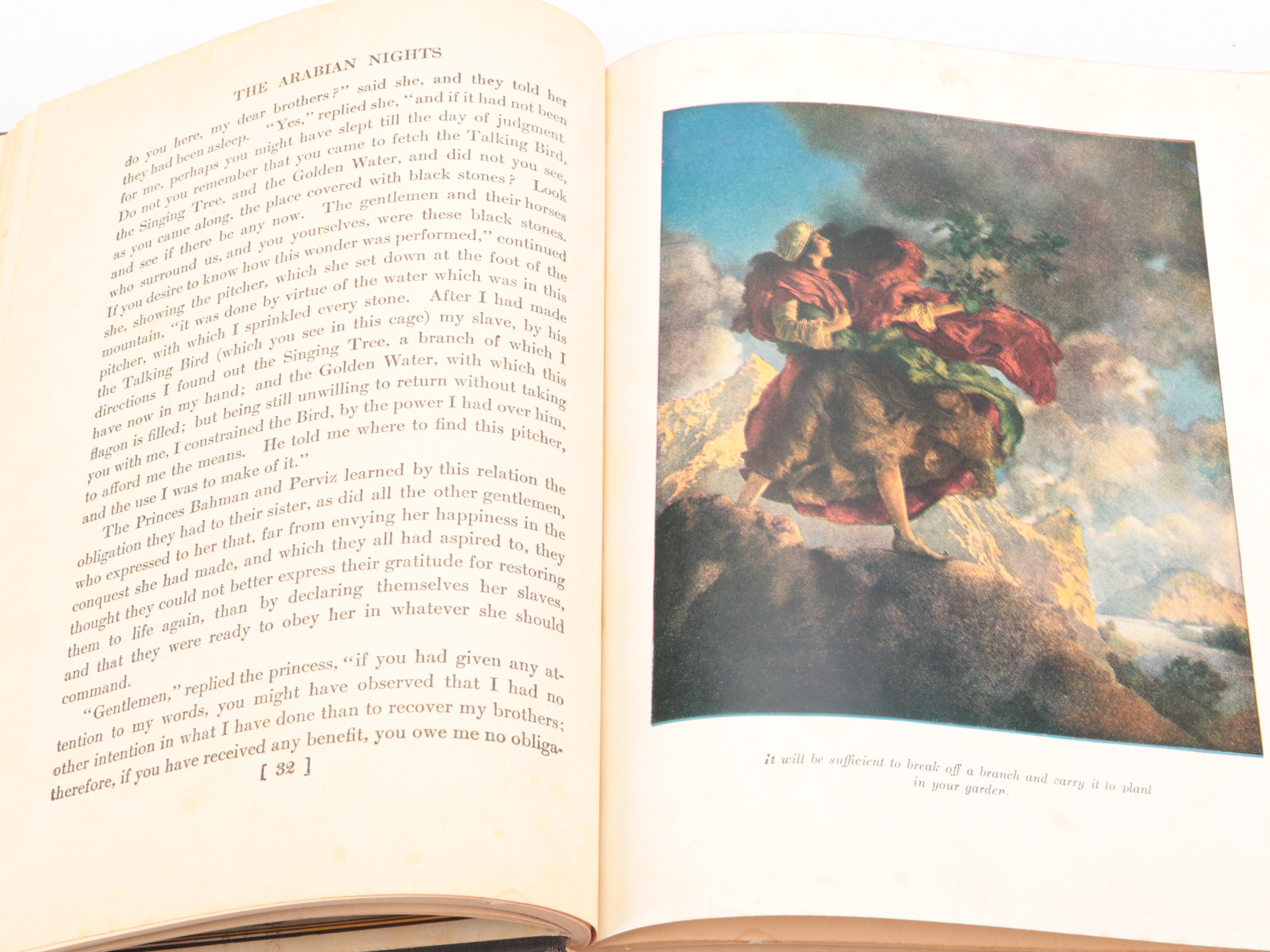 Maxfield Parrish illustrated “Dream Days” by Grahame 1902, "Arabian Nights" 1948