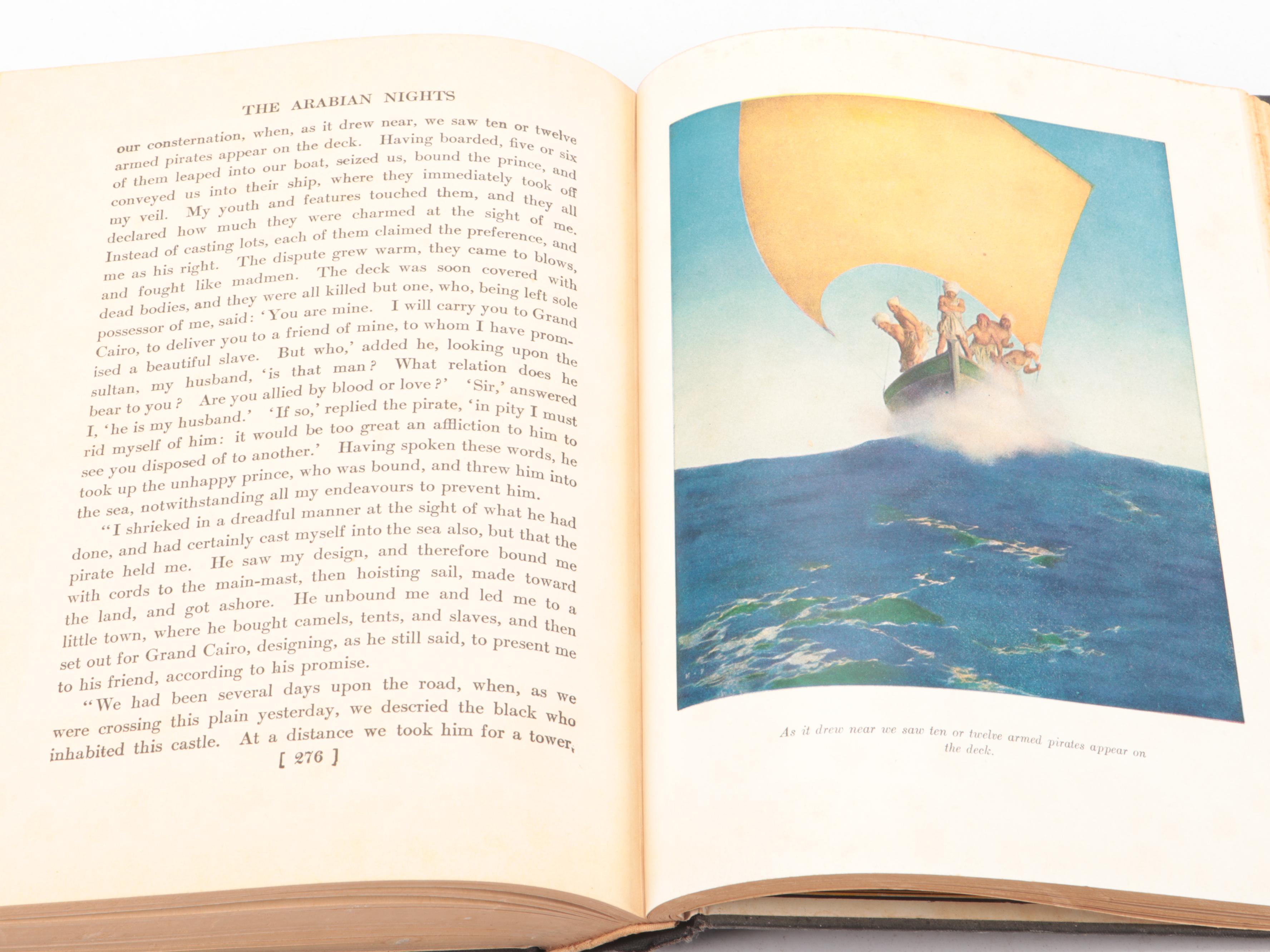 Maxfield Parrish illustrated “Dream Days” by Grahame 1902, "Arabian Nights" 1948