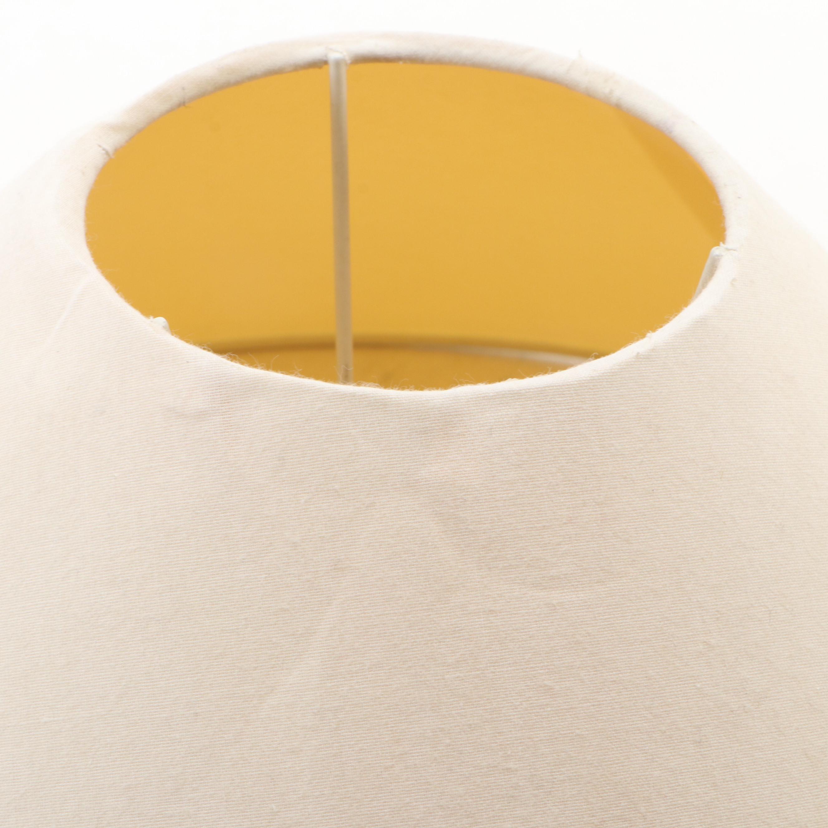 Deco Revival Style Pine Wood Table Lamp with Coolie Cotton Shade