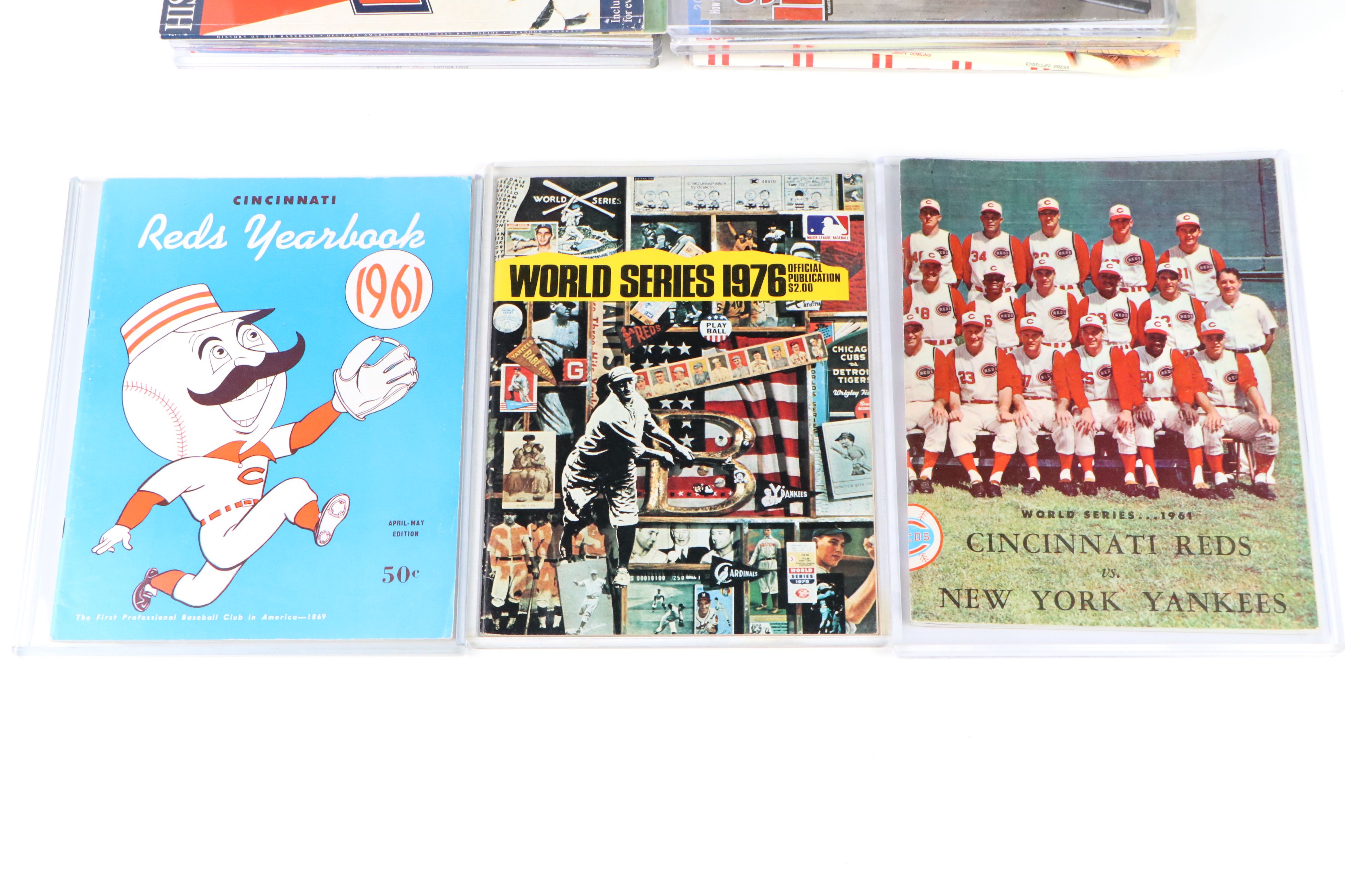 Cincinnati Reds Baseball Programs & Yearbooks Featuring 1976 World Series, More
