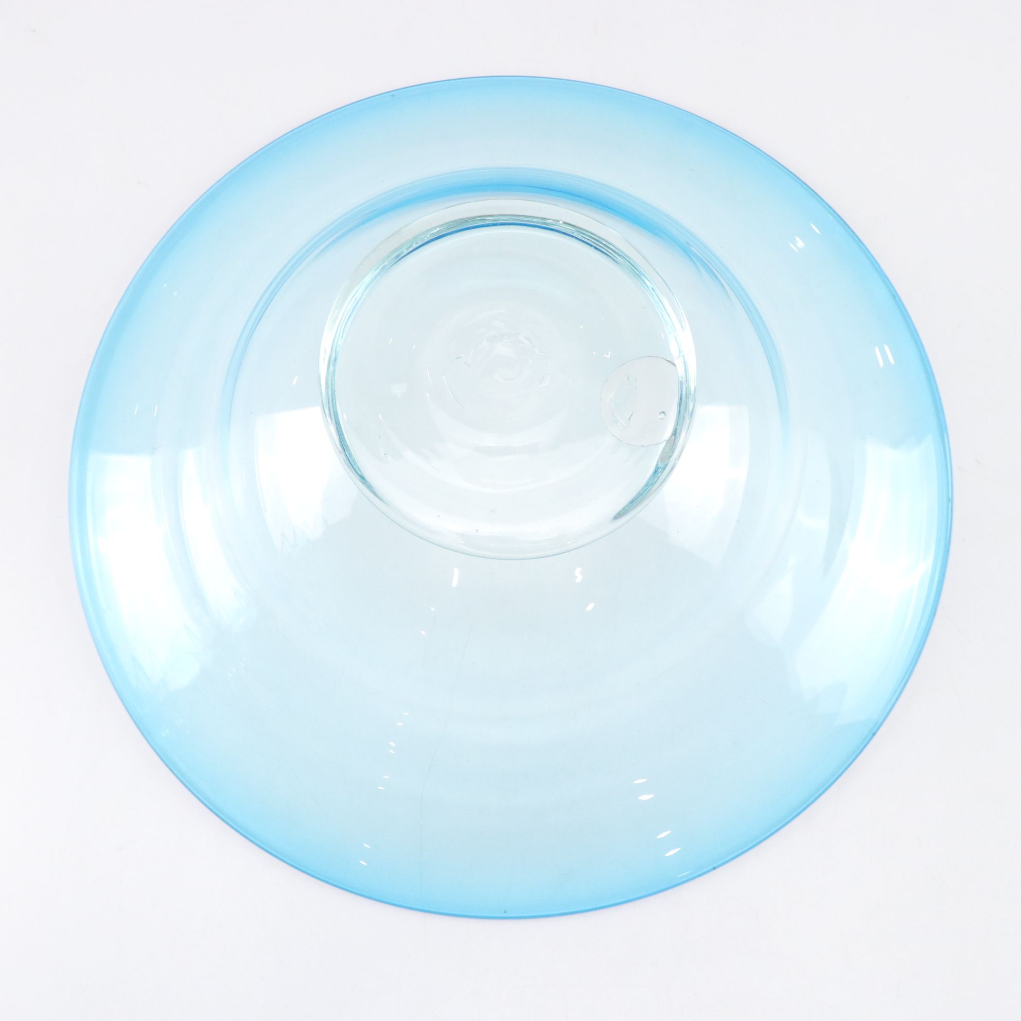 Cerulean Rim Margarita Glasses and Centerpiece Bowl with Swirl Glass Coasters