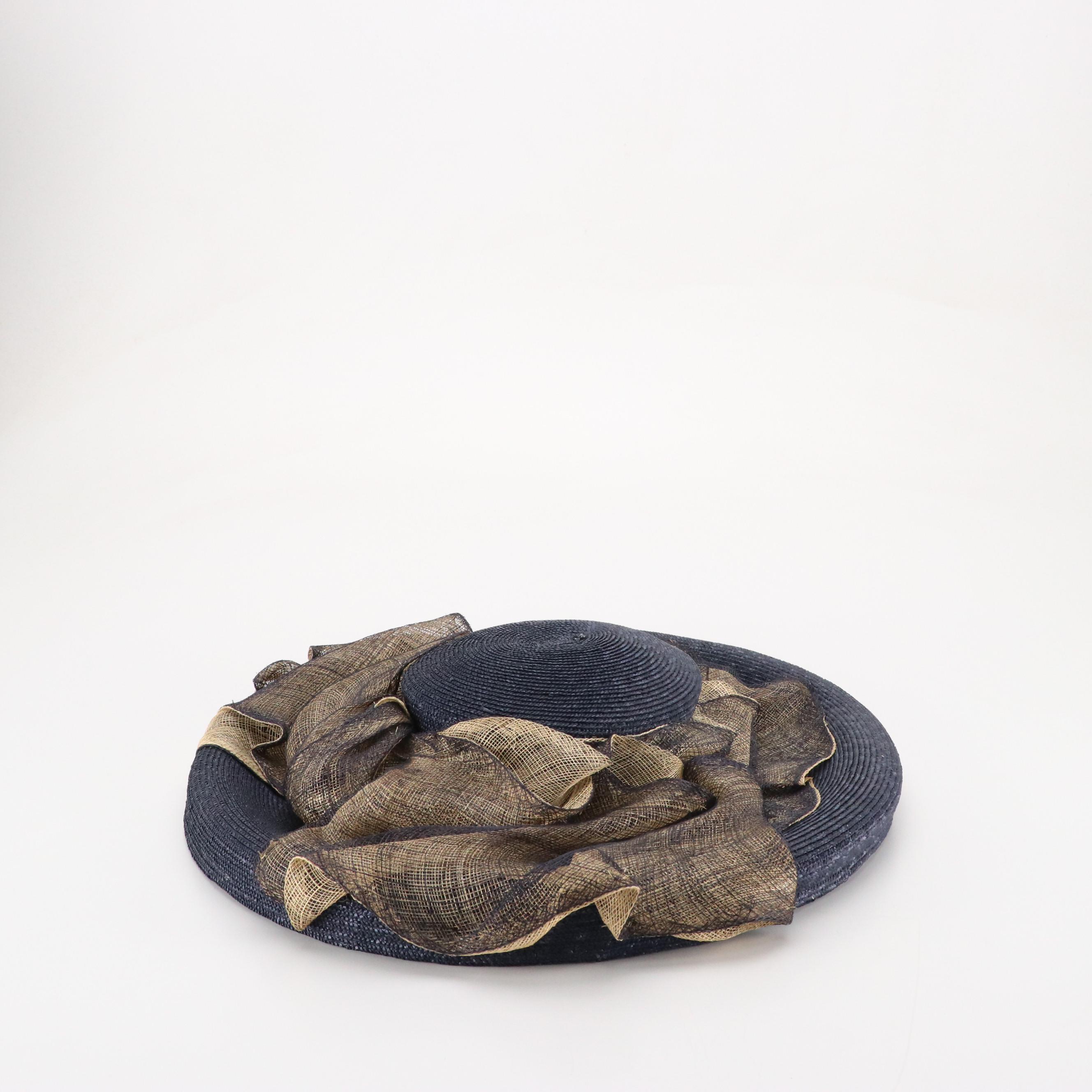 Bailey Tomlin Wide Brim Summer Hat and Other Fascinator Headbands with Hat Box