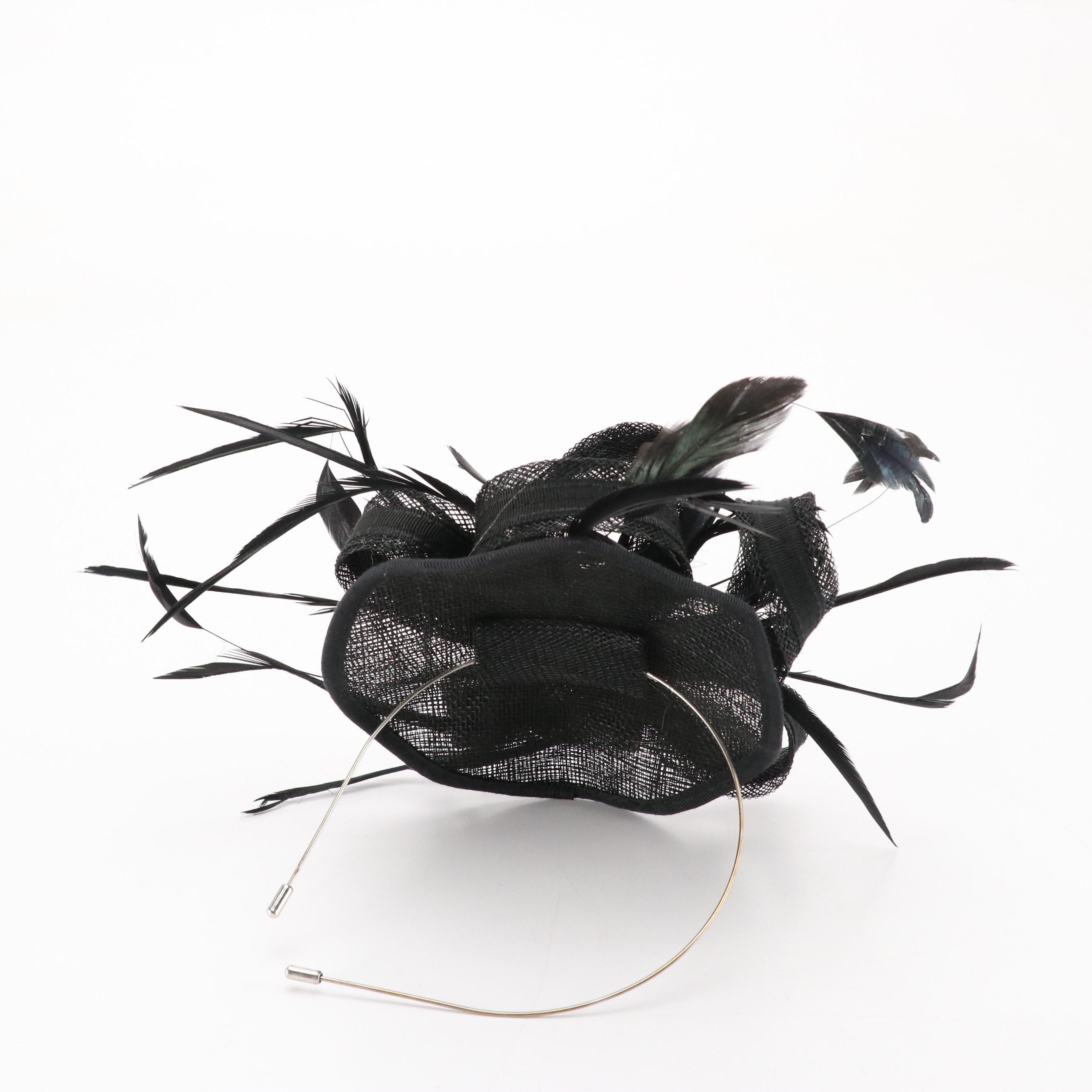 Bailey Tomlin Wide Brim Summer Hat and Other Fascinator Headbands with Hat Box