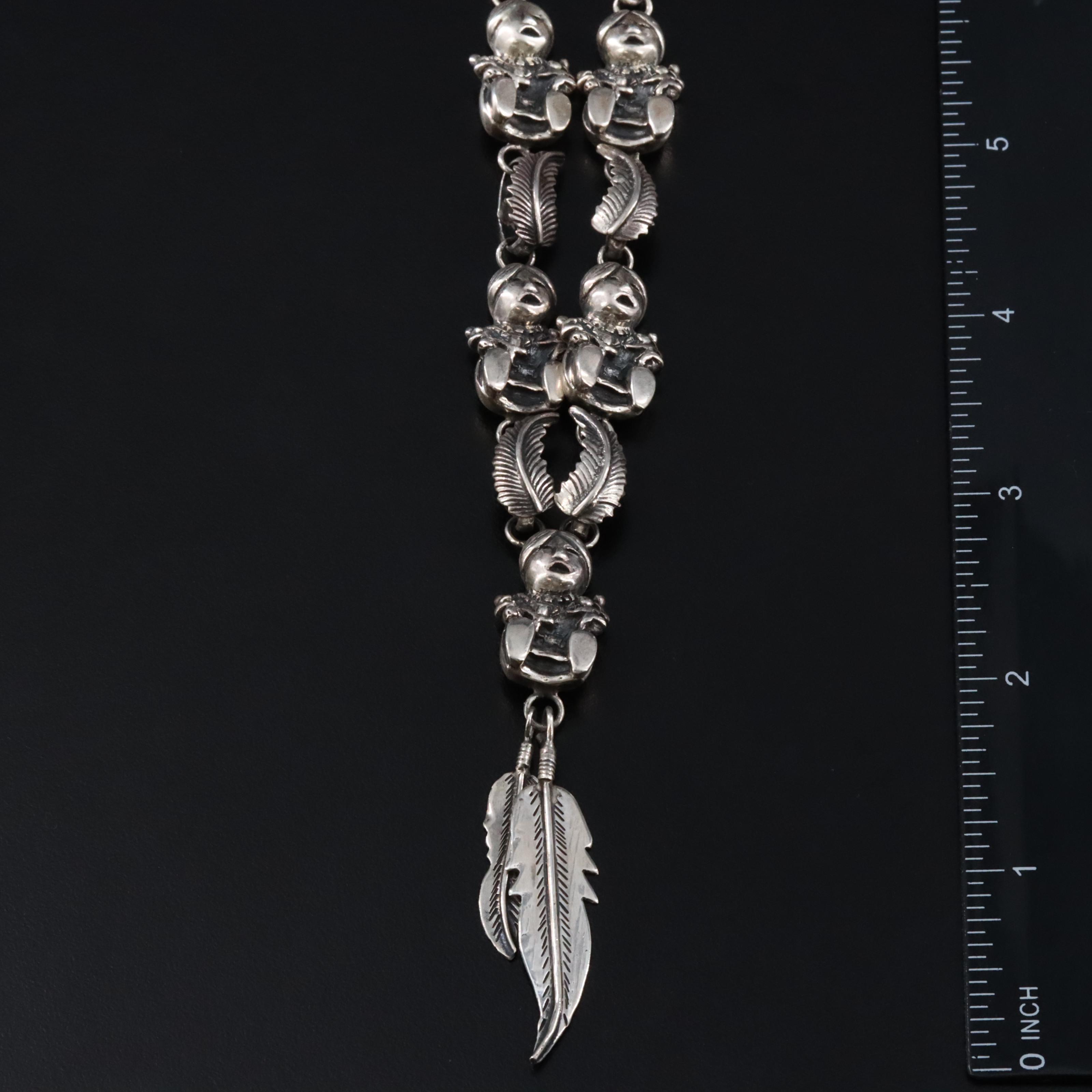 Southwest Sterling Storyteller Necklace