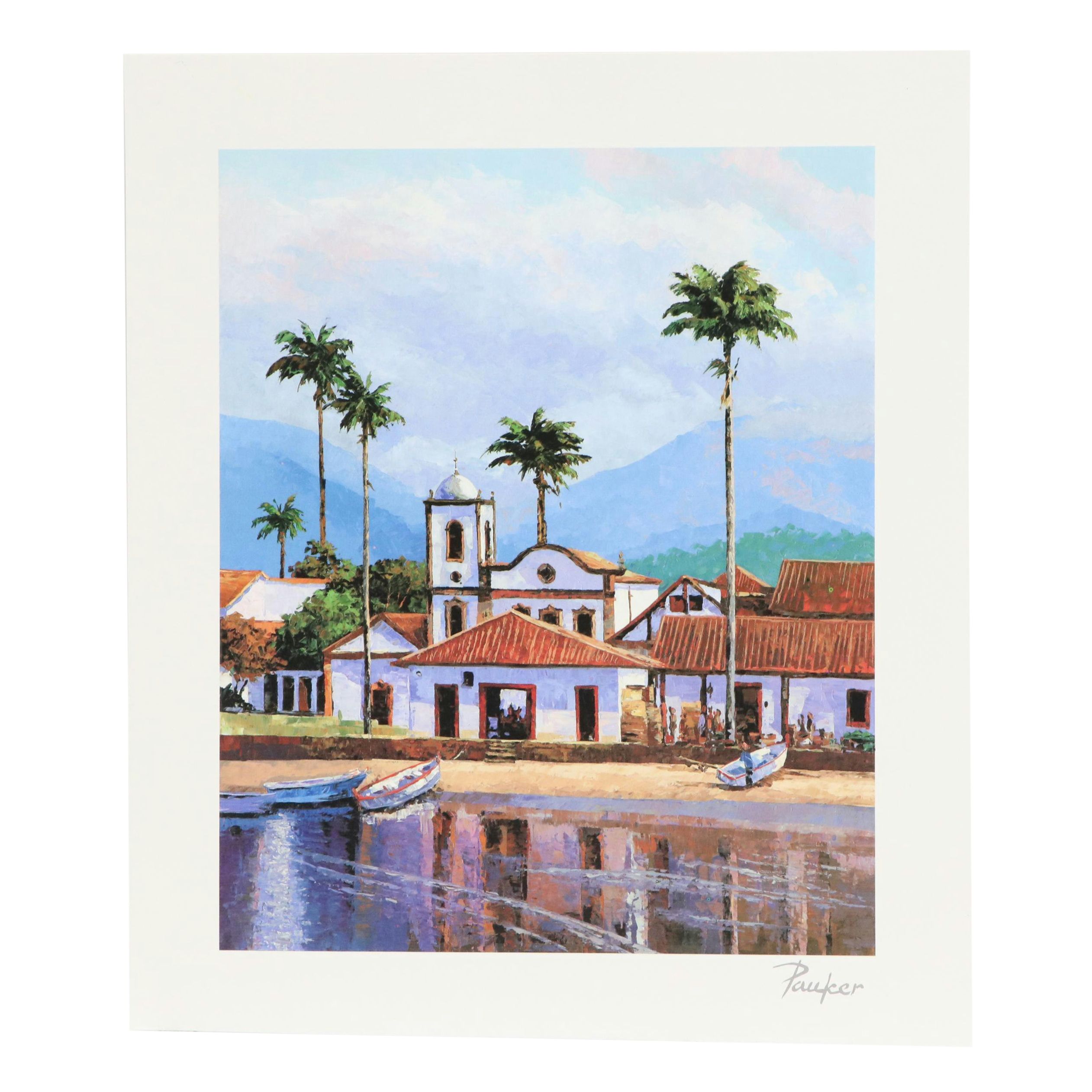 After Alex Pauker Offset Lithograph "Reflections," 21st Century