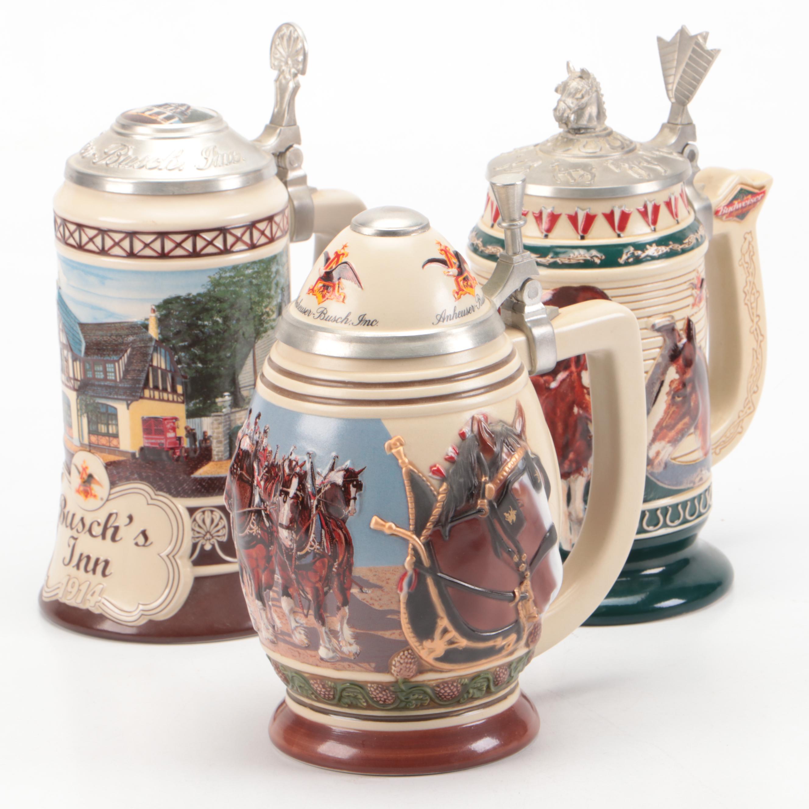 Ceramarte for Anheuser-Busch Collectors Club Membership Steins, 2000–2002