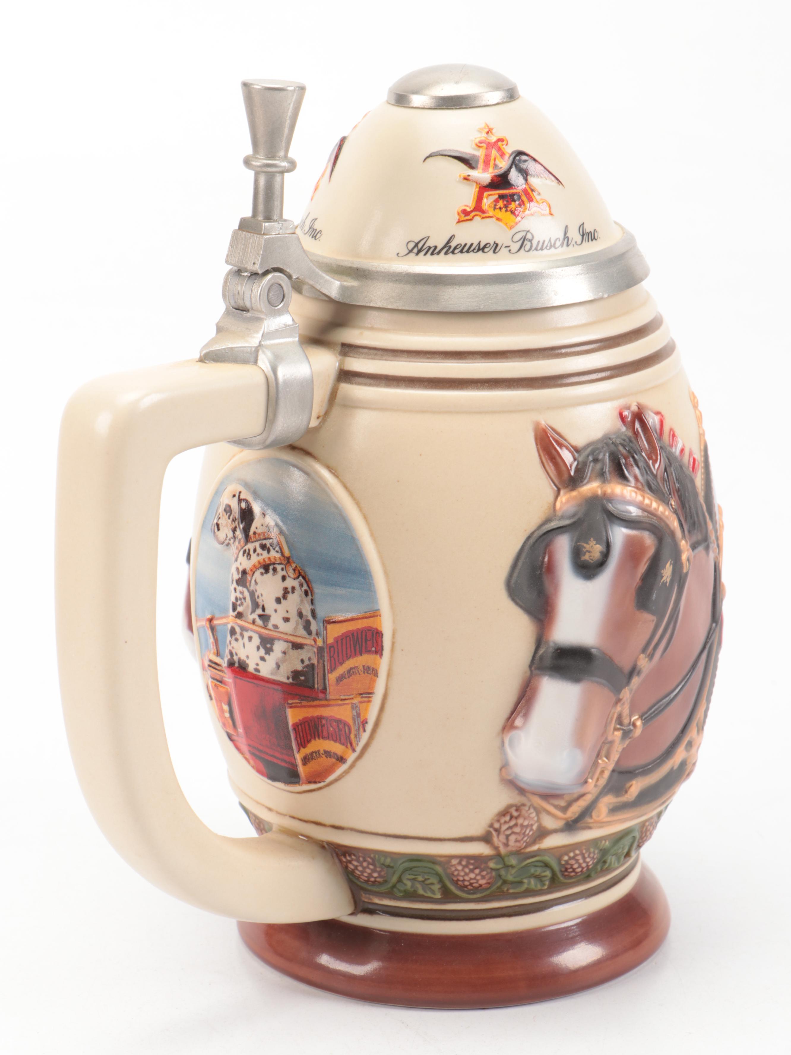 Ceramarte for Anheuser-Busch Collectors Club Membership Steins, 2000–2002