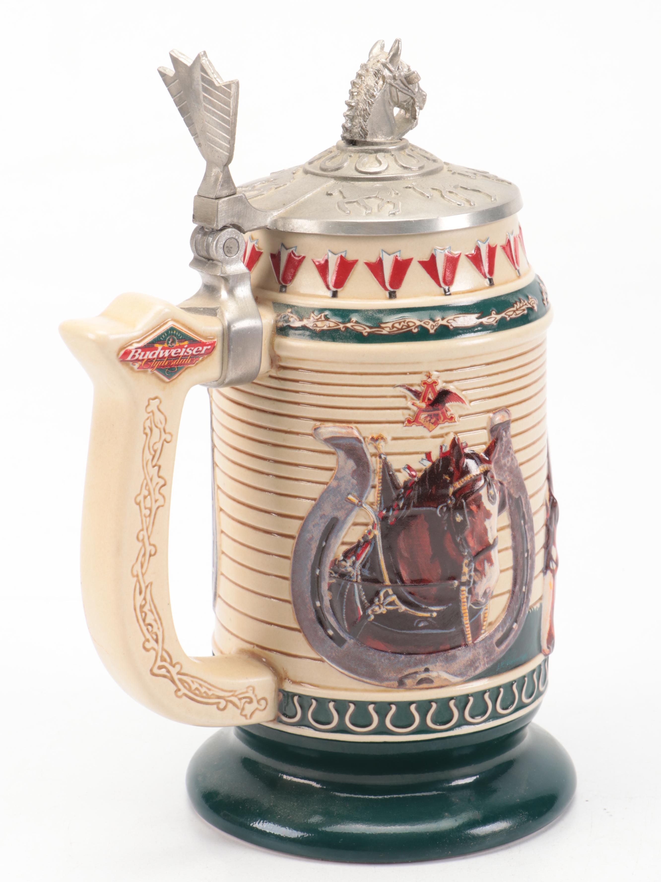 Ceramarte for Anheuser-Busch Collectors Club Membership Steins, 2000–2002