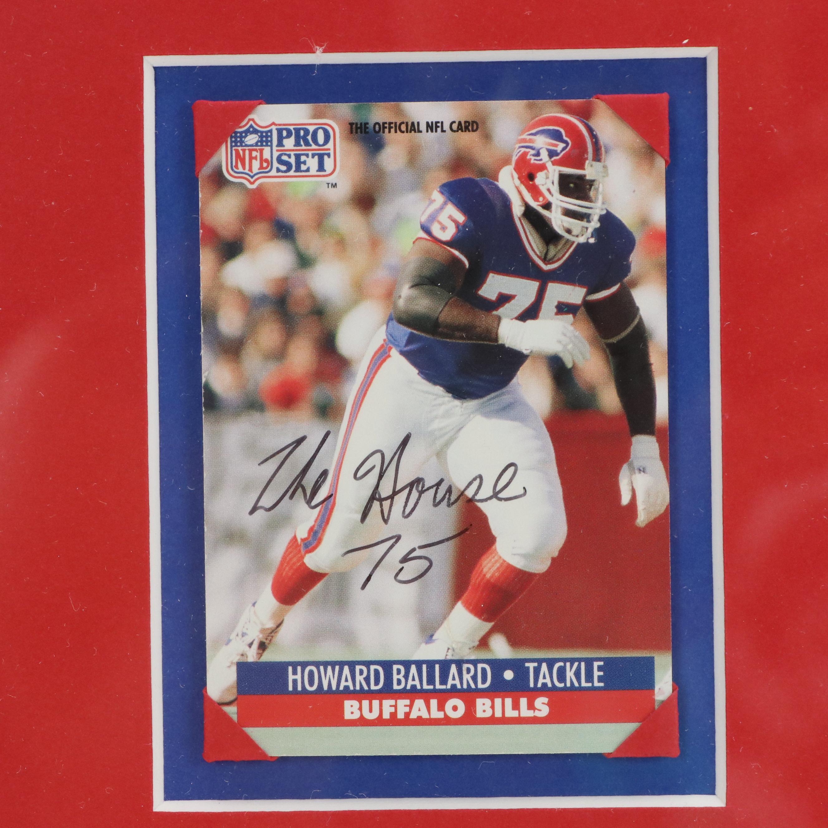 Howard Ballard Signed Wilson Pro Bowl Football Jersey in Matted Display