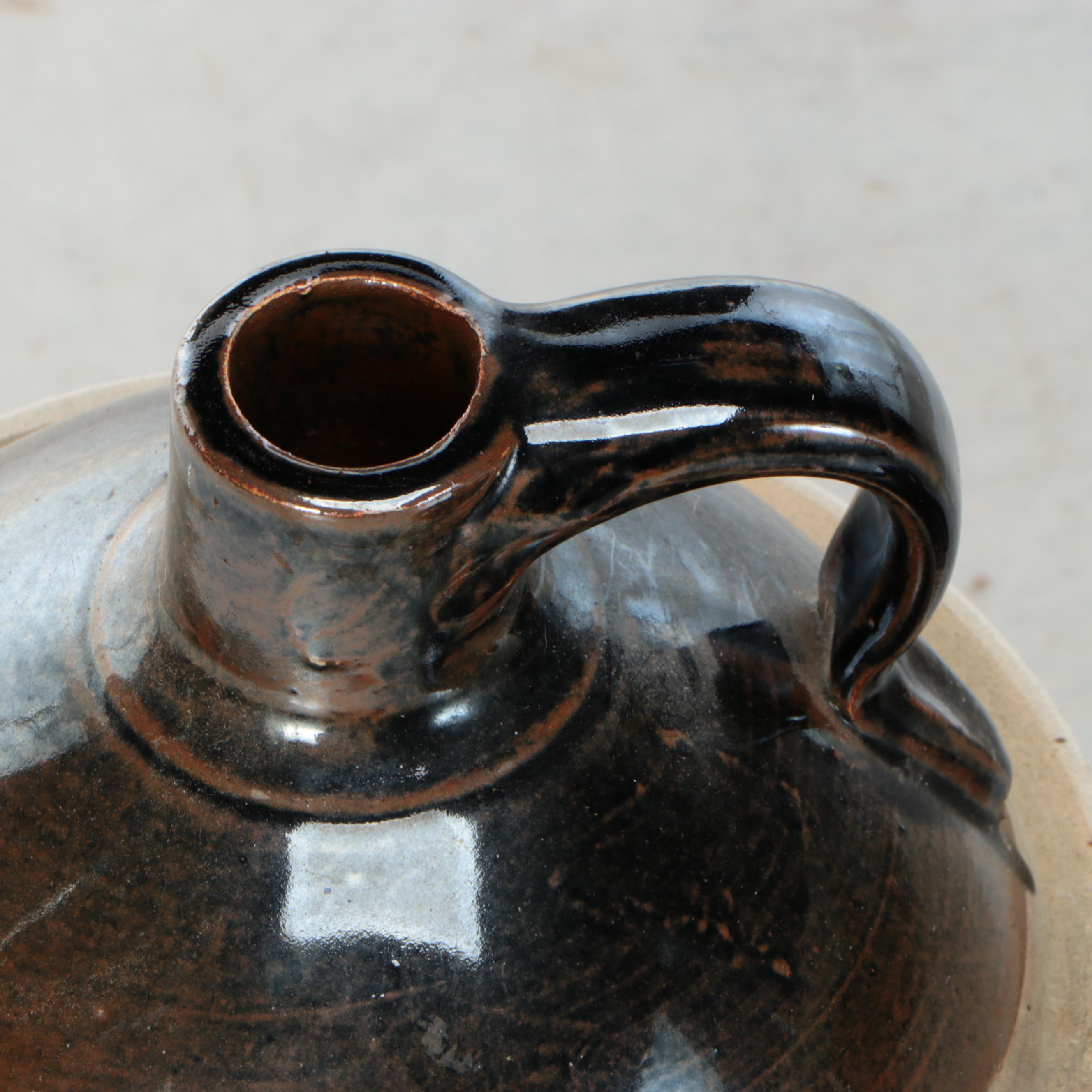 American Two-Tone Stoneware Jugs, Early to Mid-20th Century