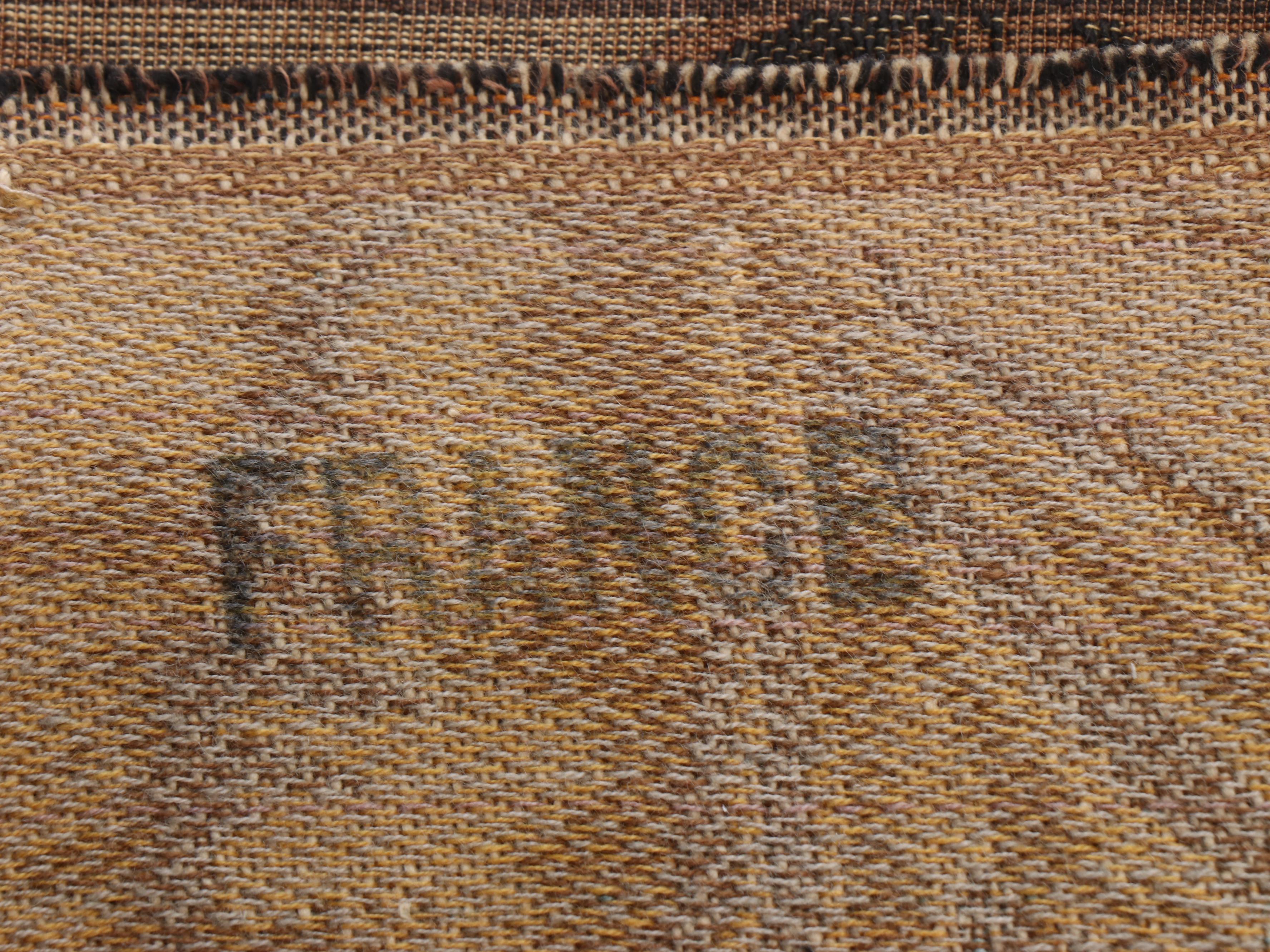 French Jacquard Woven Tapestry Panel Continental Genre Scene of Tavern