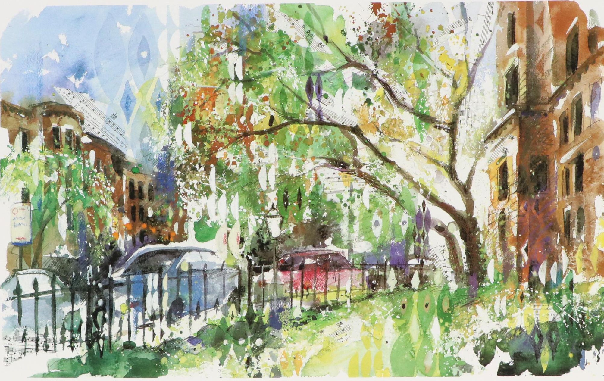 After Misha Lenn Offset Lithograph "Commonwealth in Bloom," 21st Century