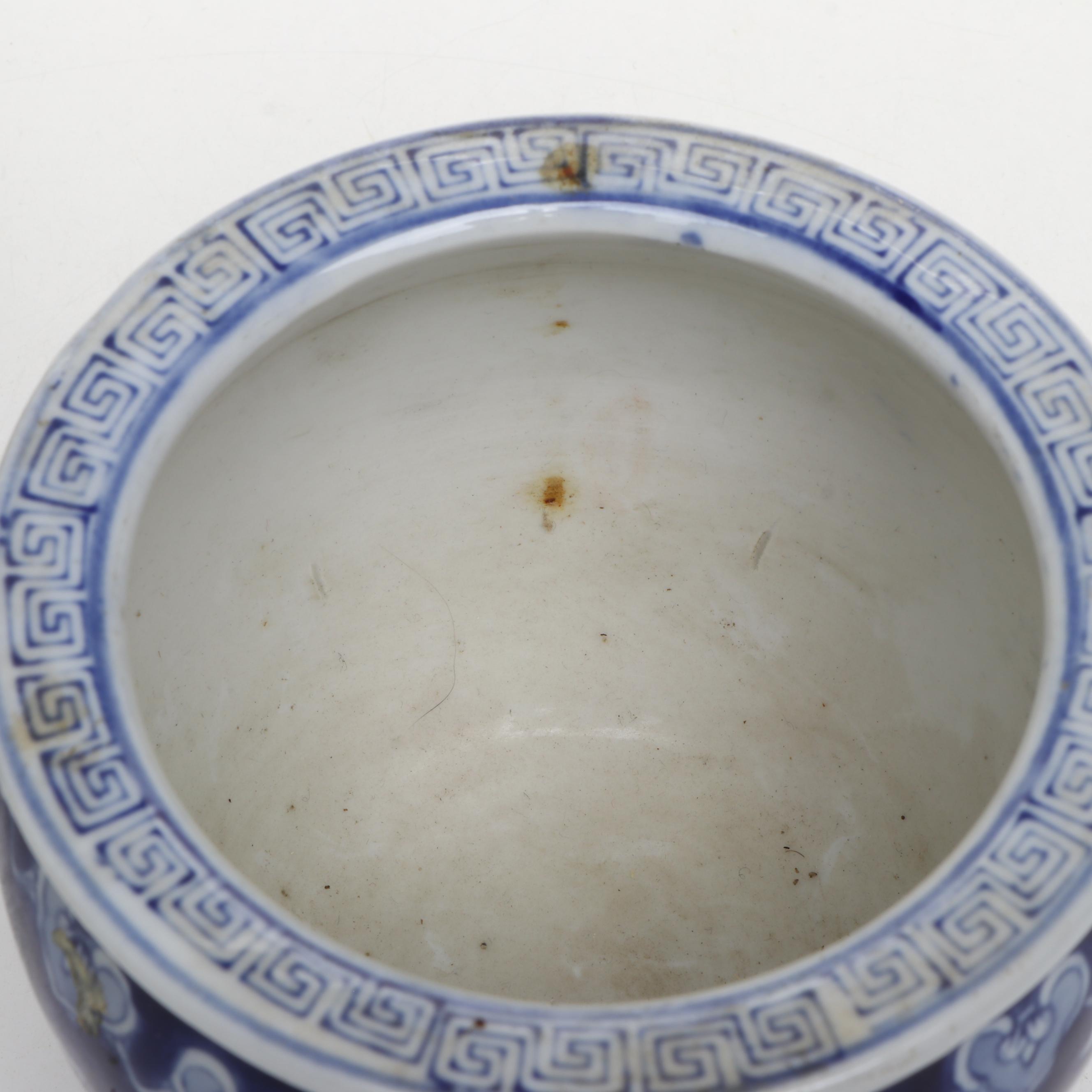 Chinese Blue and White Porcelain Planters with Other Planters and Vases