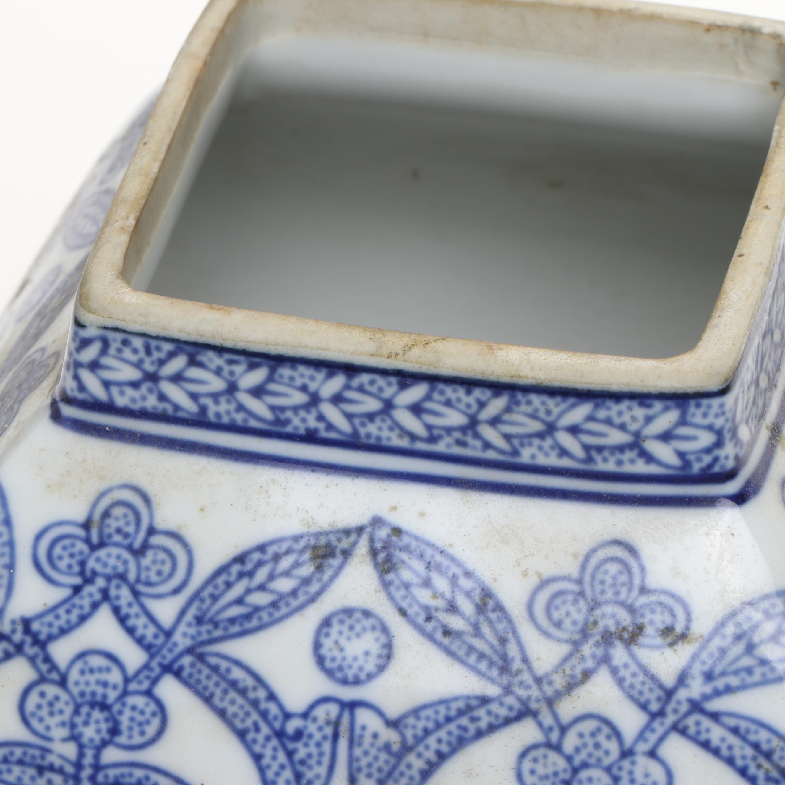 Chinese Blue and White Porcelain Planters with Other Planters and Vases