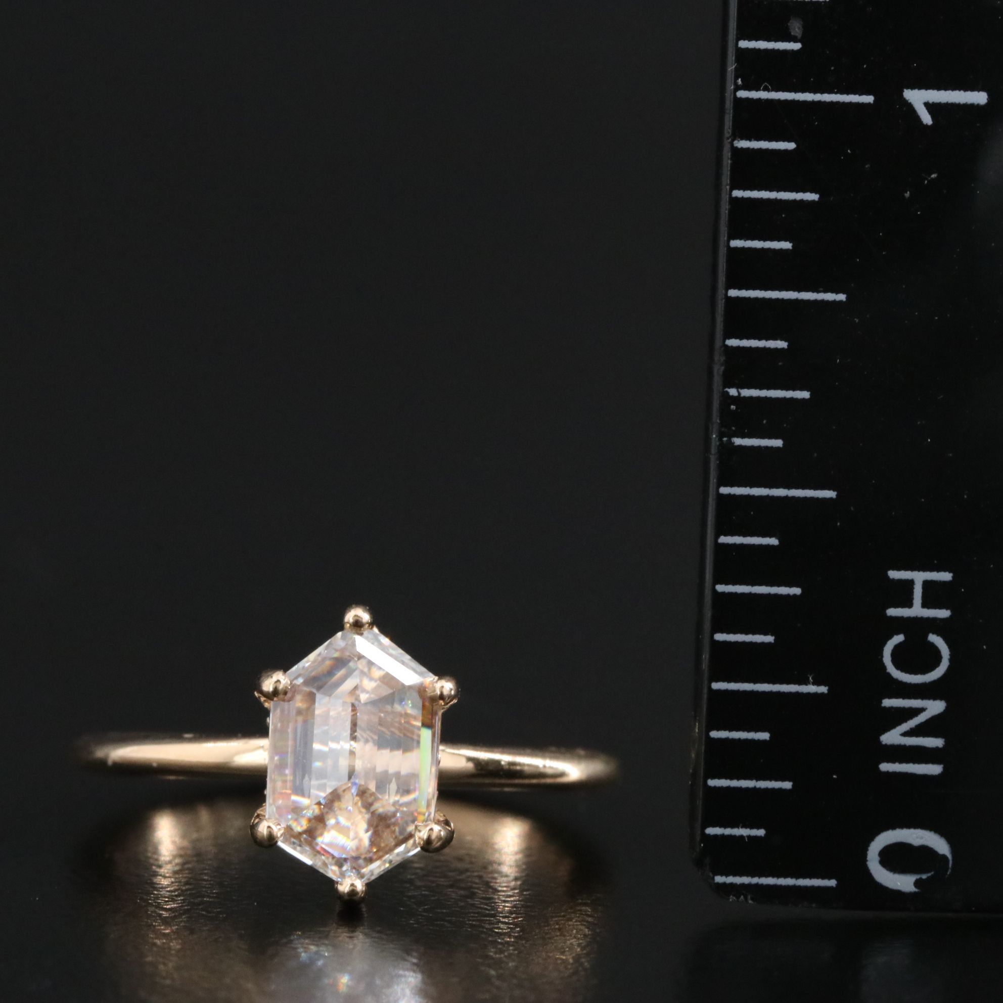 14K 1.07 CTW Diamond Solitaire Ring with Online GIA Report