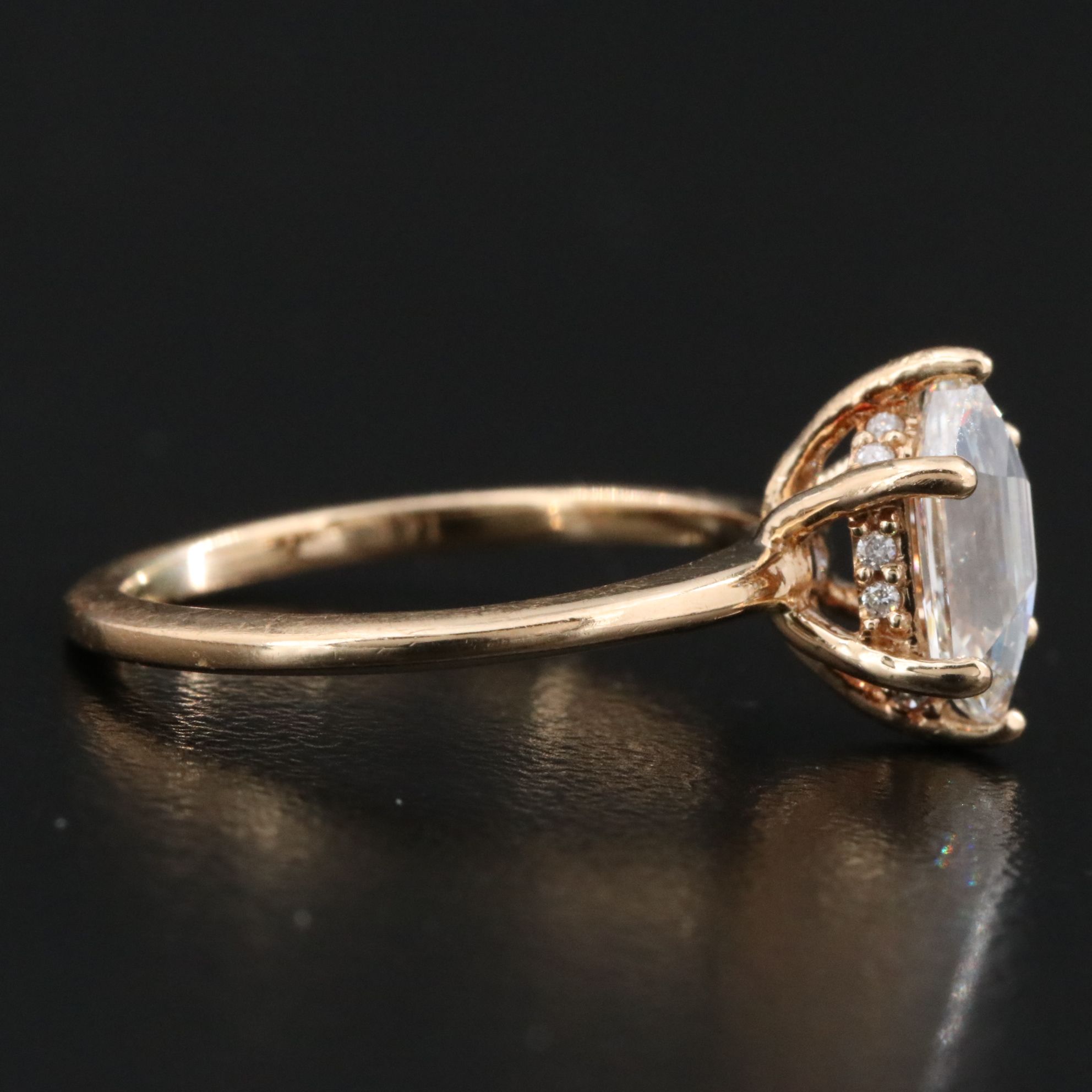 14K 1.07 CTW Diamond Solitaire Ring with Online GIA Report