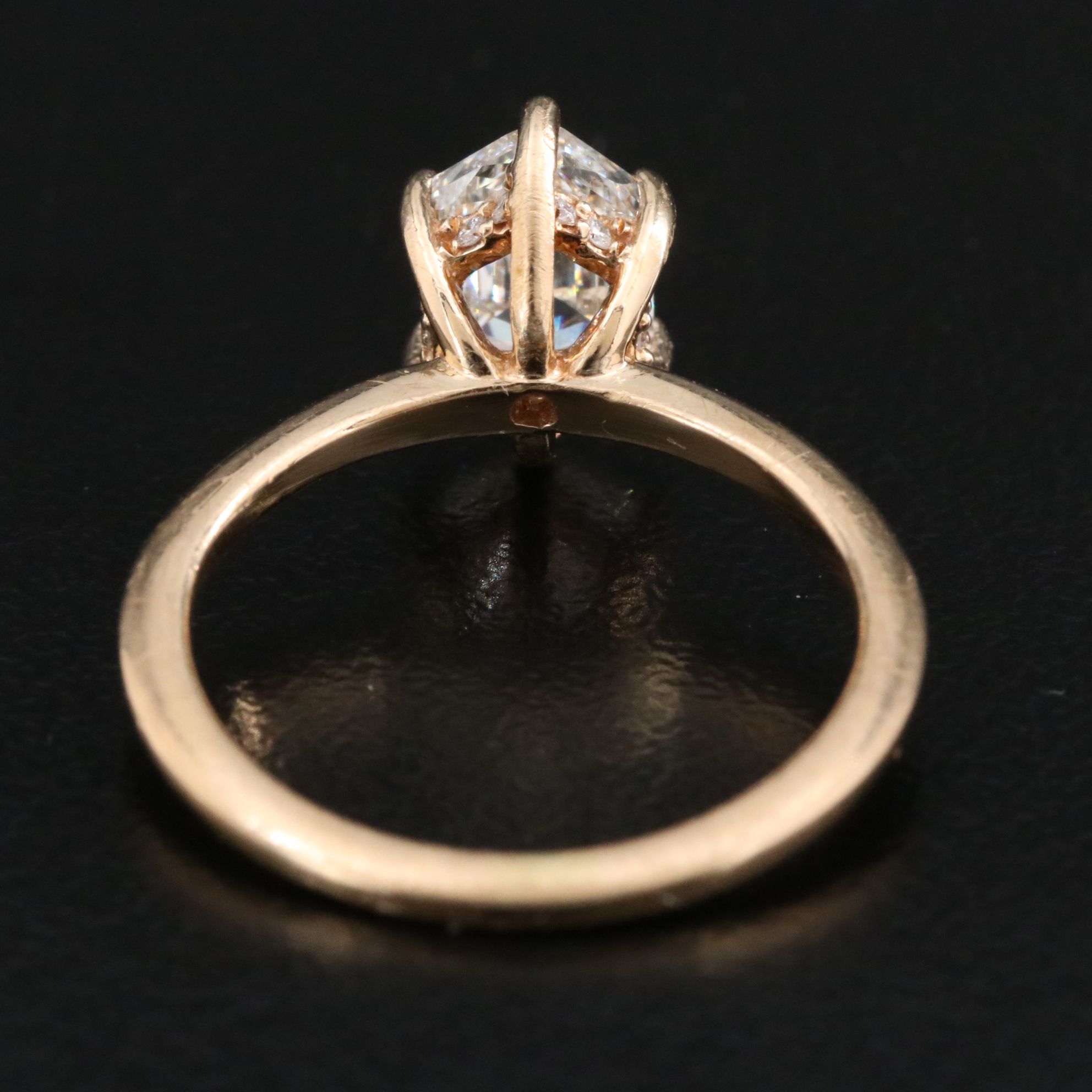 14K 1.07 CTW Diamond Solitaire Ring with Online GIA Report