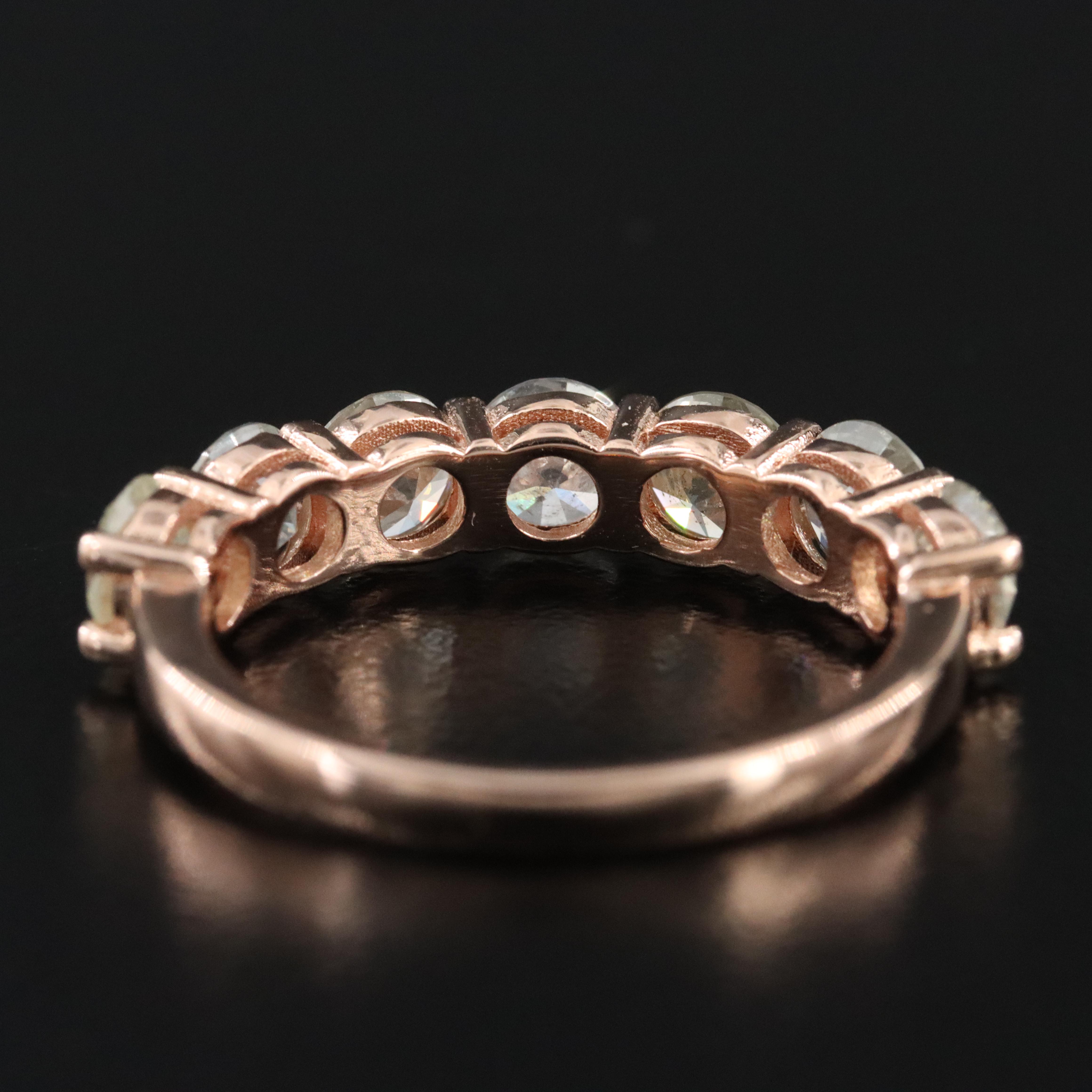14K Rose Gold 3.08 CTW Diamond Ring with IGI Jewelry Report
